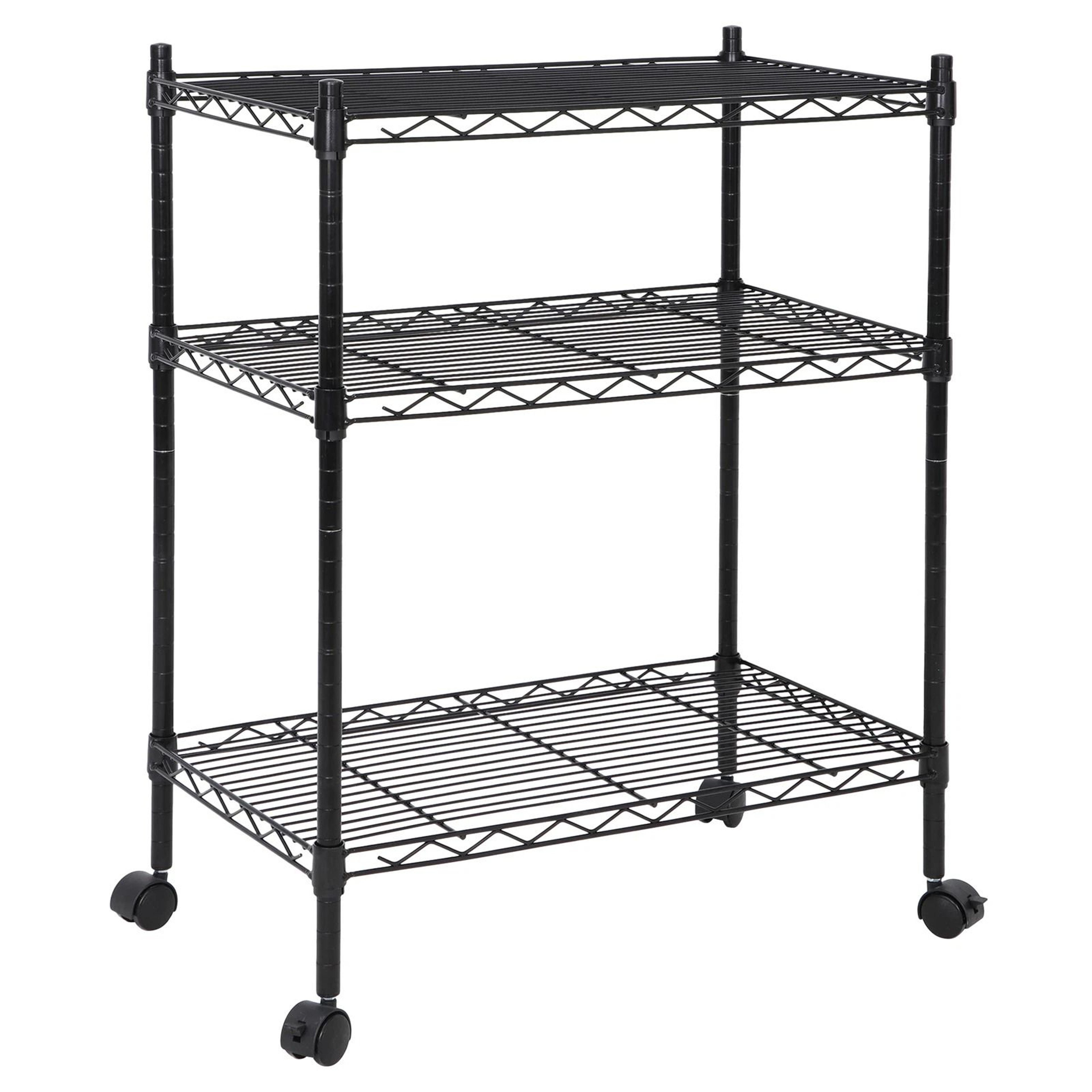 Metal Rack Shelves Shelf Storage Shelving Unit Adjustable Steel Wire Shelf 3Shelf Organization For  11