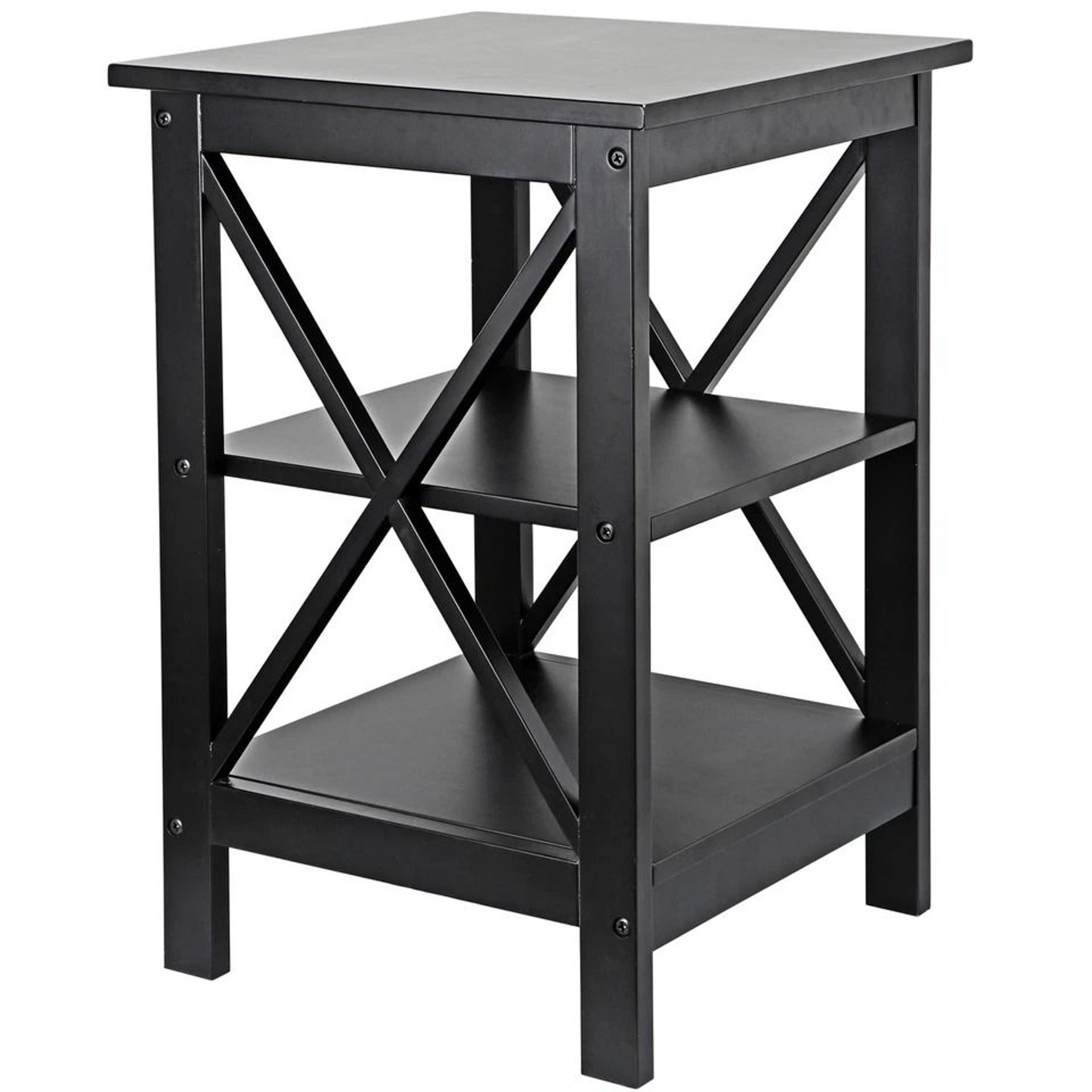 Tier End Table Stand For Sofa Bed SpaceSaving Bedroom Living Room Storage Compact MDF Side Table Fo 7