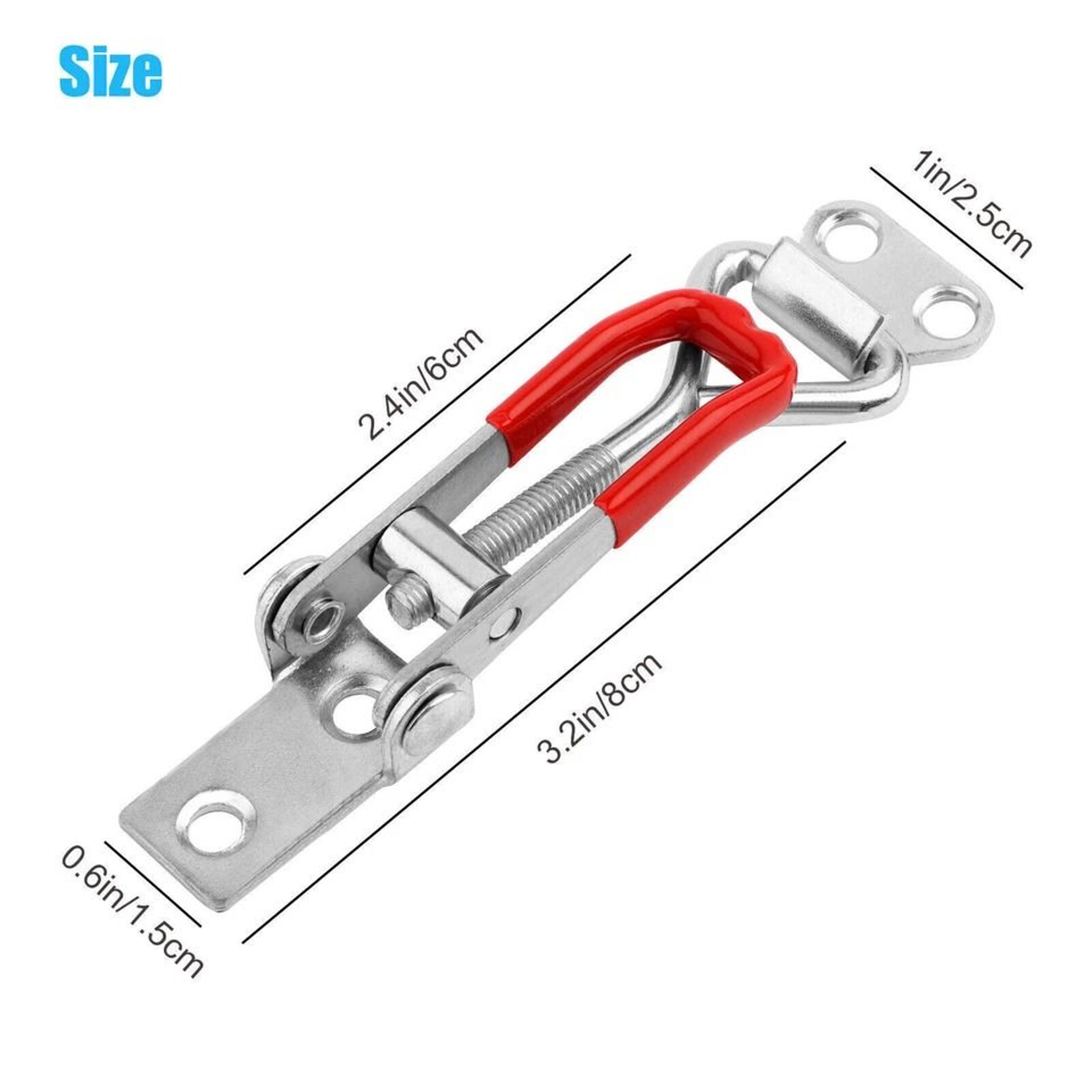 Lock Clamp For Boxes Case Heavy Duty Steel Toggle Latch Catches Load Capacity 2