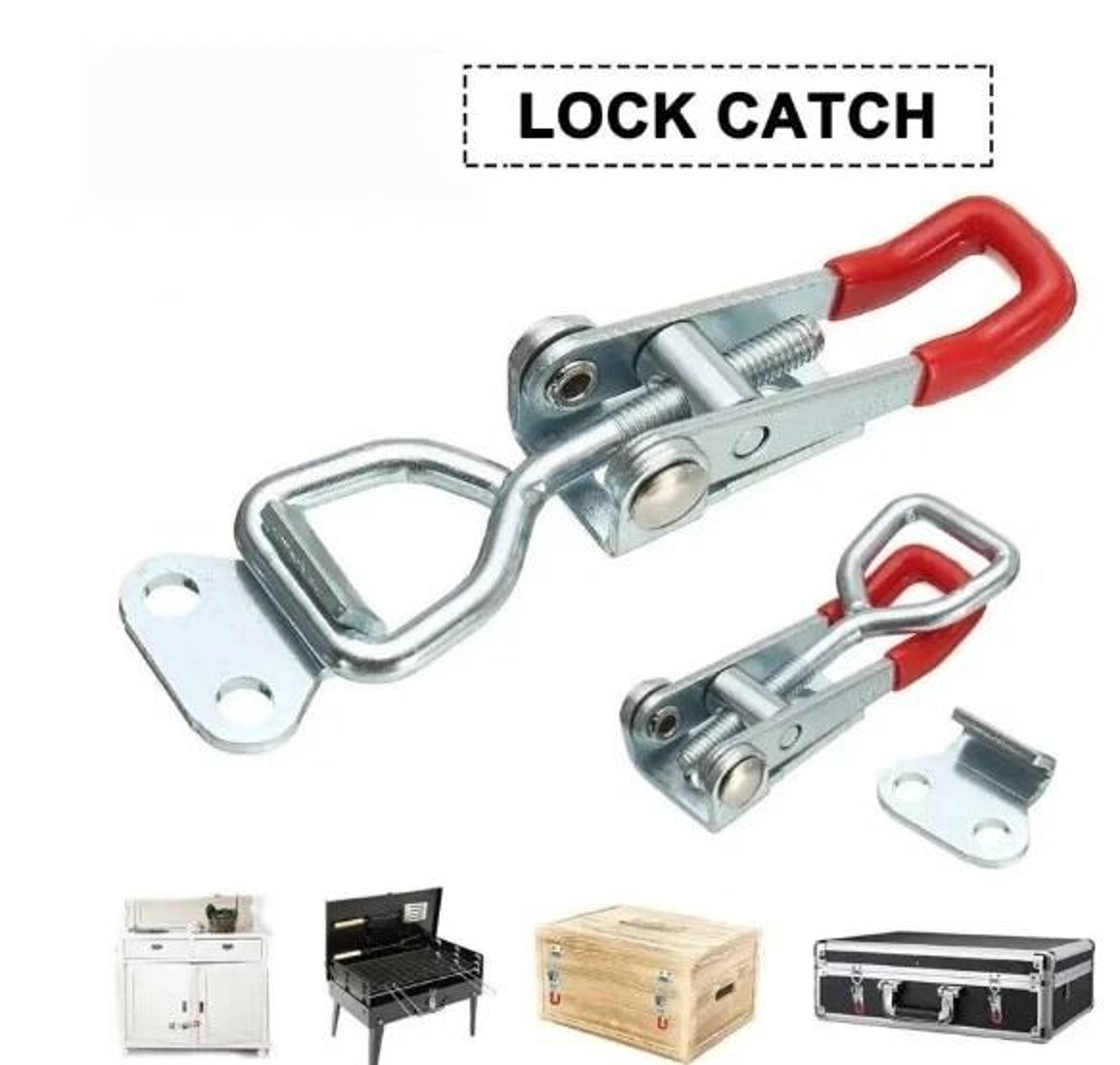 Lock Clamp For Boxes Case Heavy Duty Steel Toggle Latch Catches Load Capacity 6