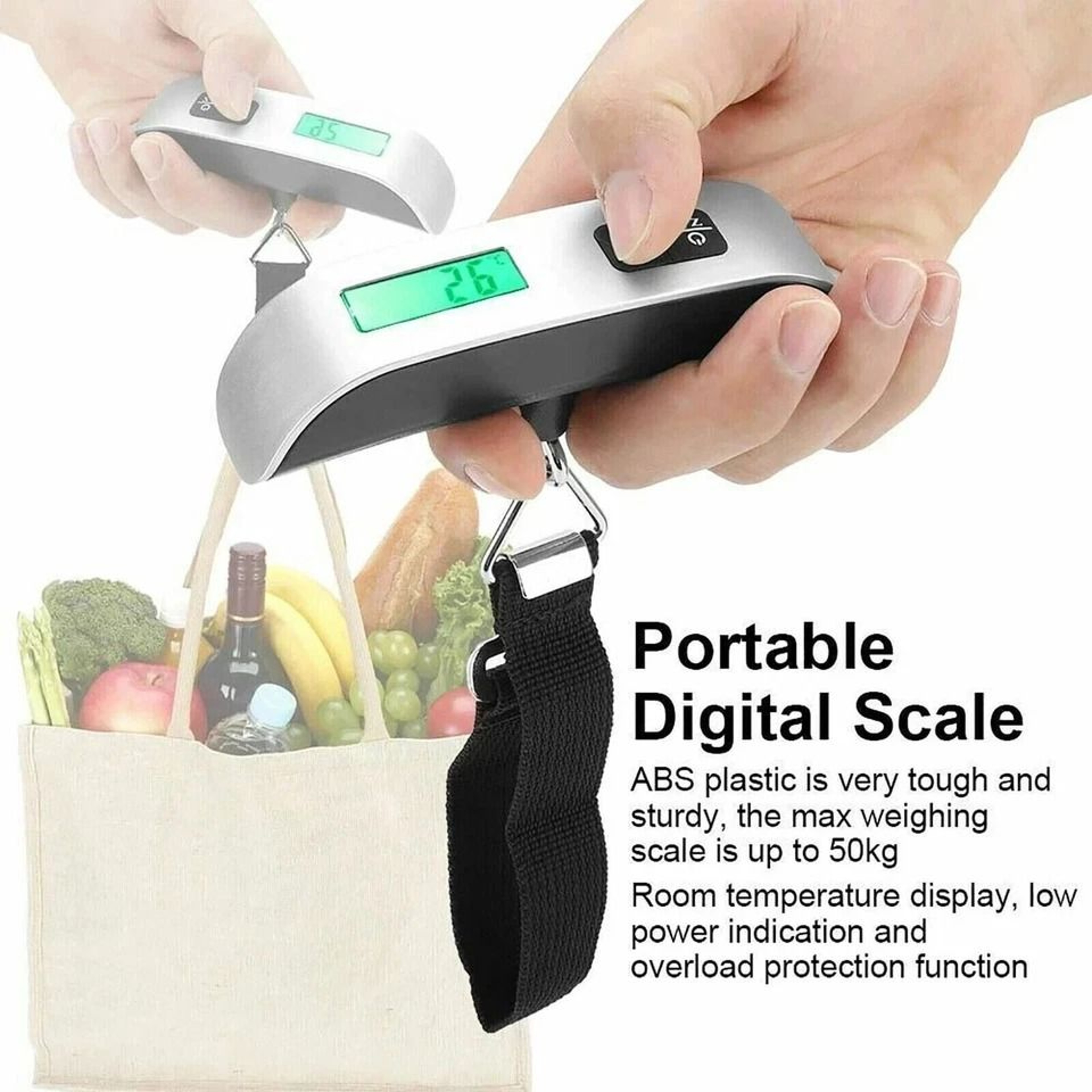 Travel LCD Digital Luggage Scale Portable Hanging Weight Scale Compact And Precise For Travel 5