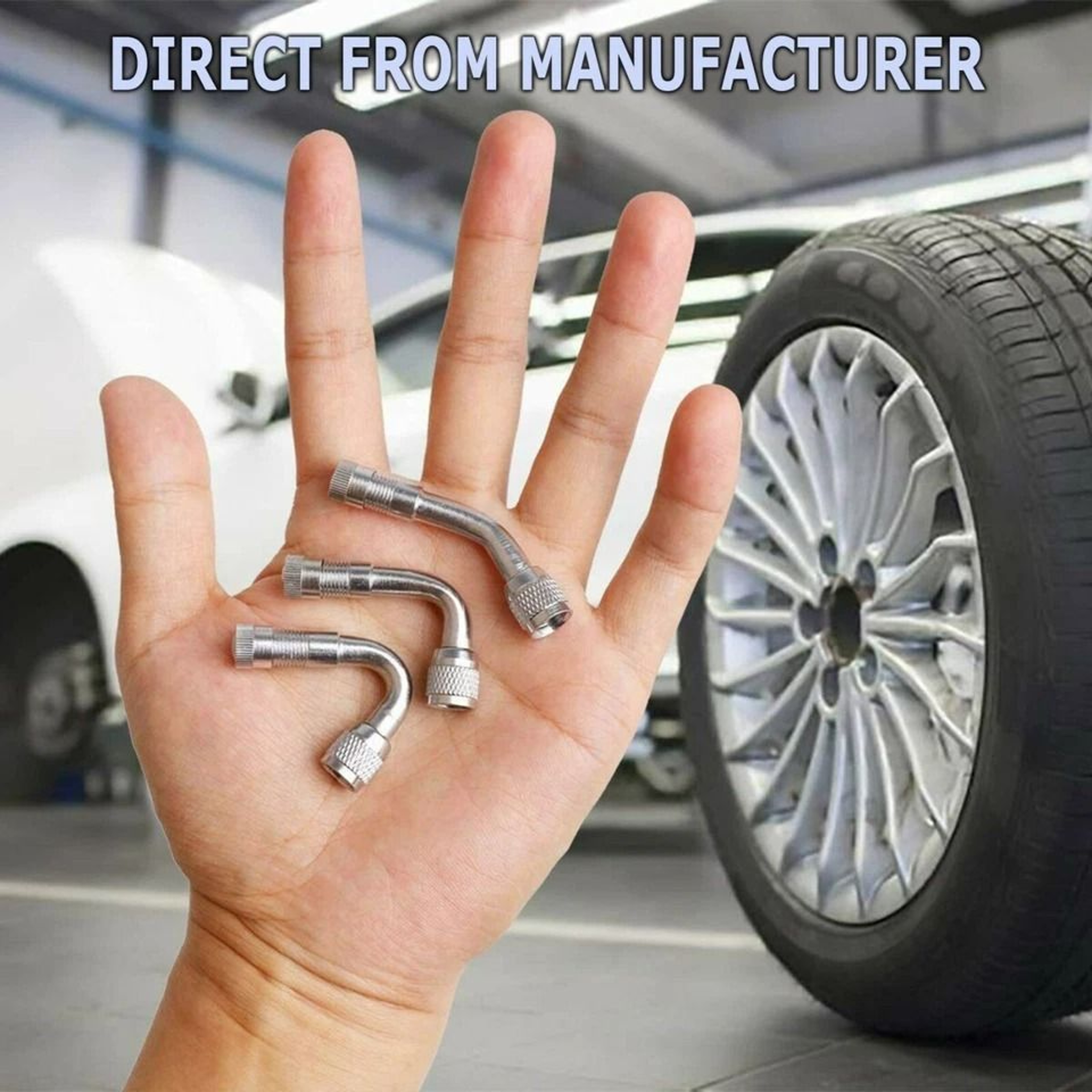 Angle Adaptor Air Tire Valve Extension Degree Motorcycle And Car Stem Extender Durable With Metal D