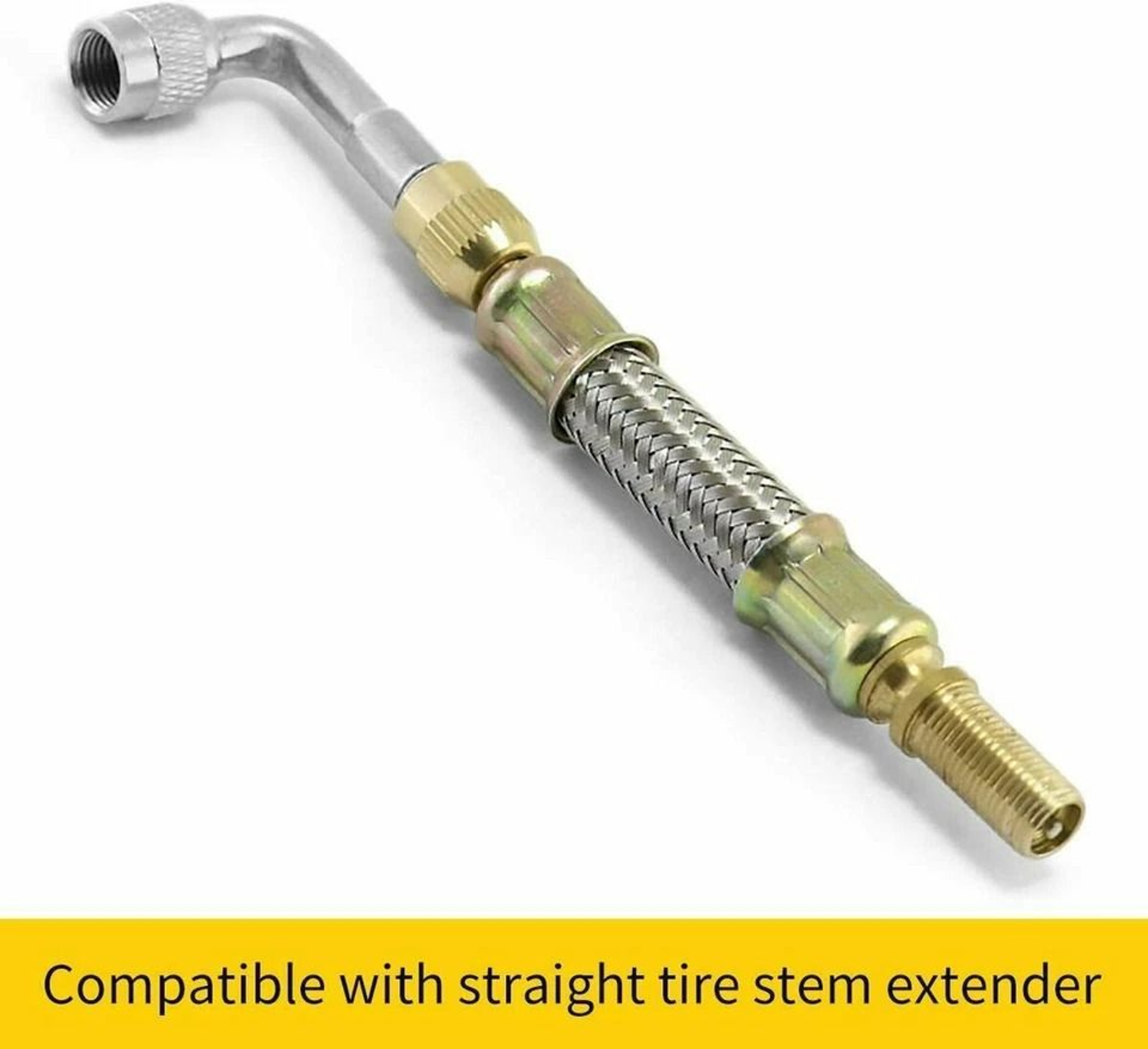 Angle Adaptor Air Tire Valve Extension Degree Motorcycle And Car Stem Extender Durable With Metal D