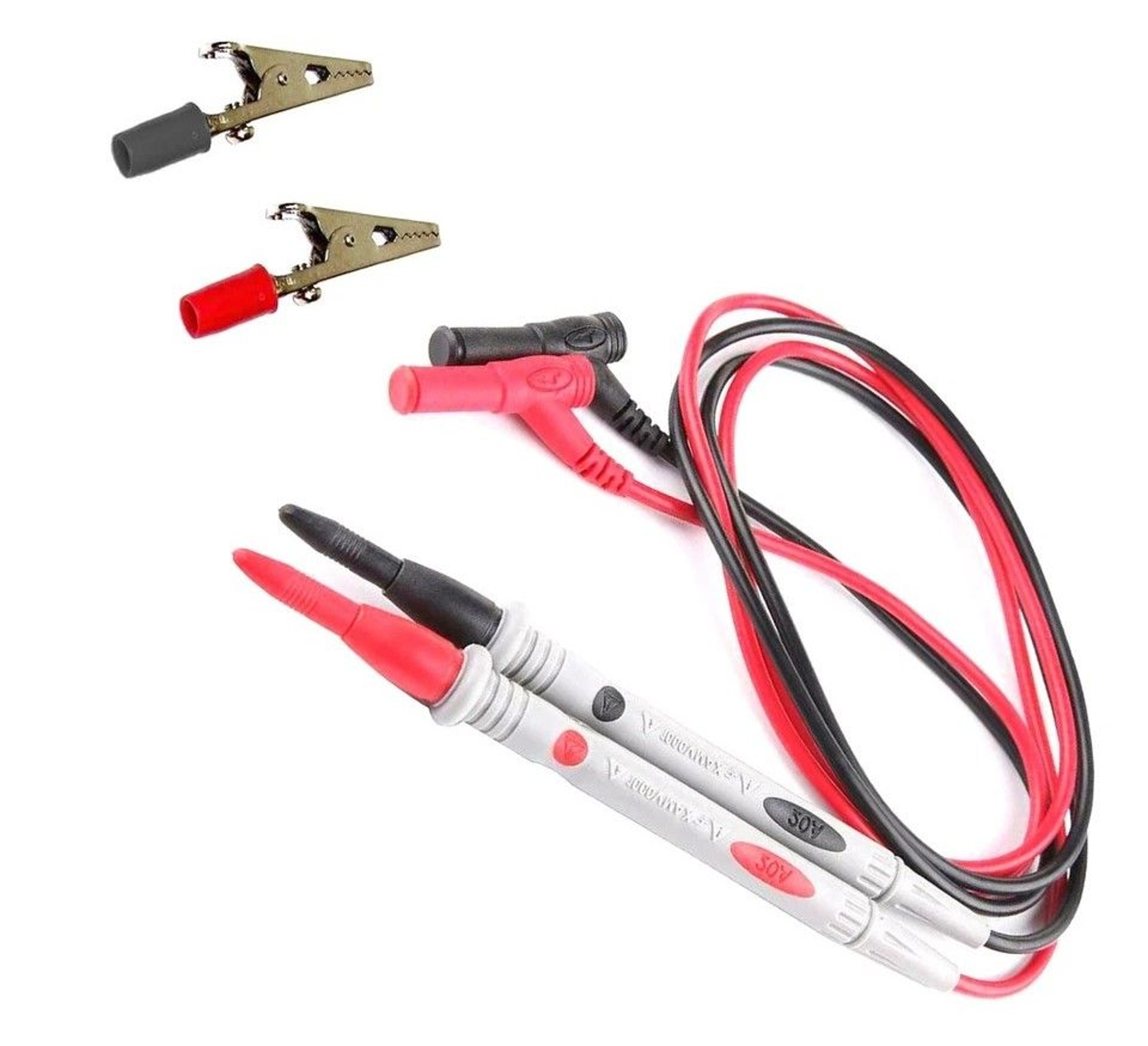 Ultra Fine Needle Multimeter Test Lead Precision Probes For Digital Voltmeter Red And Black Cable F 0
