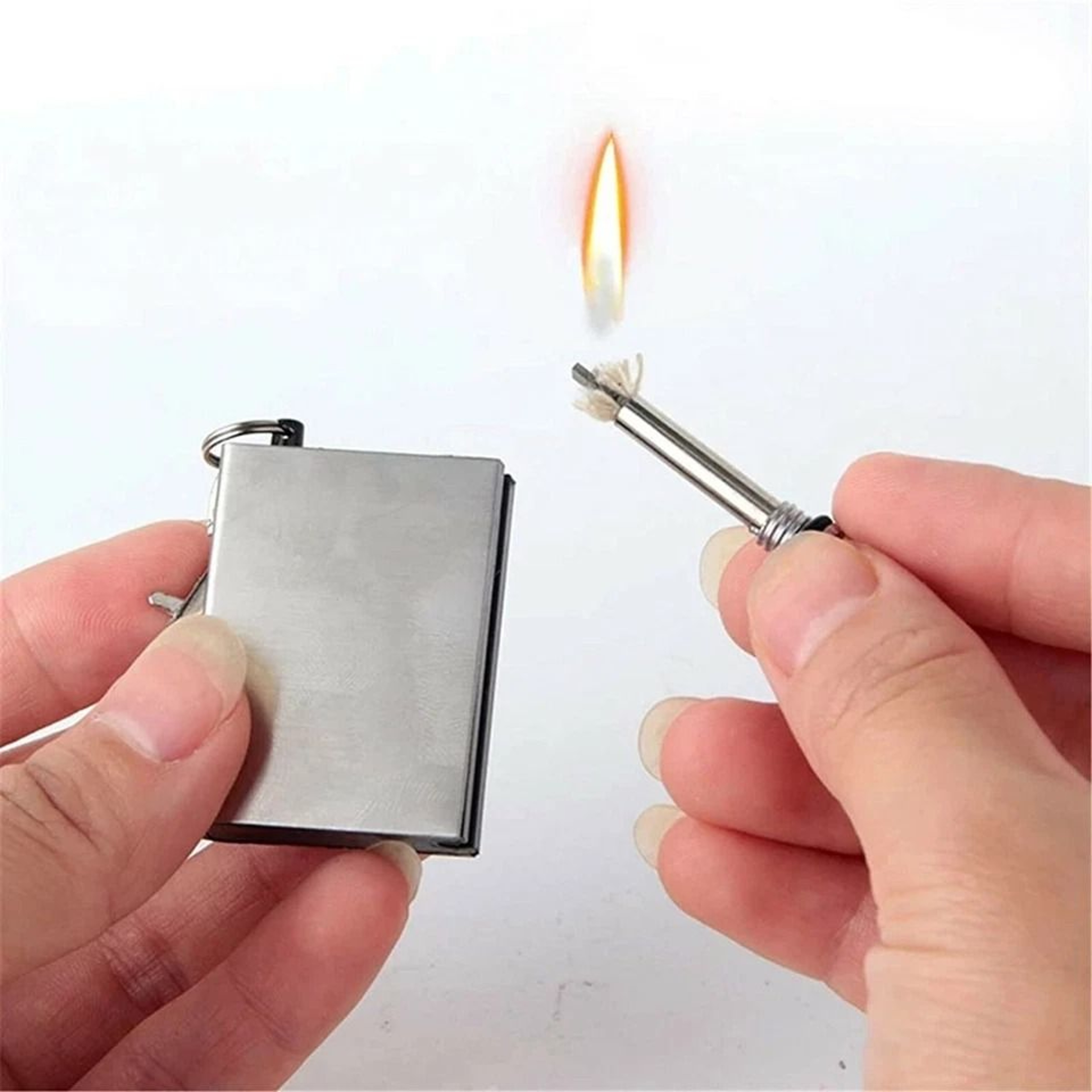 Waterproof Lighter Flint Magnesium Fire Starter Emergency Refill For Survival Camp Use Compact And  0