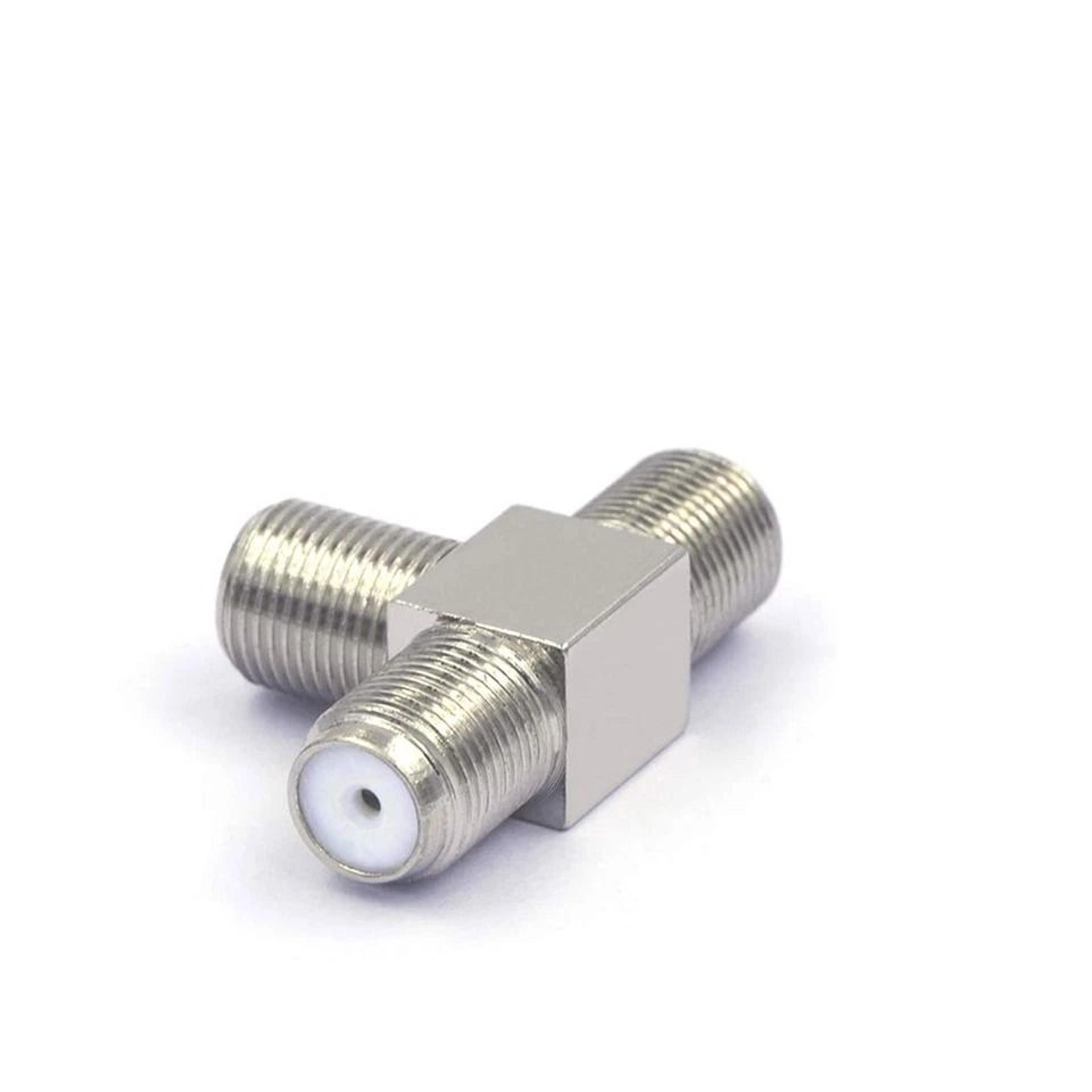 TV RF Coaxial Coax Adapter F Type Connector Triple Way Splitter Way Coax Splitter For Cable TV Sate 1