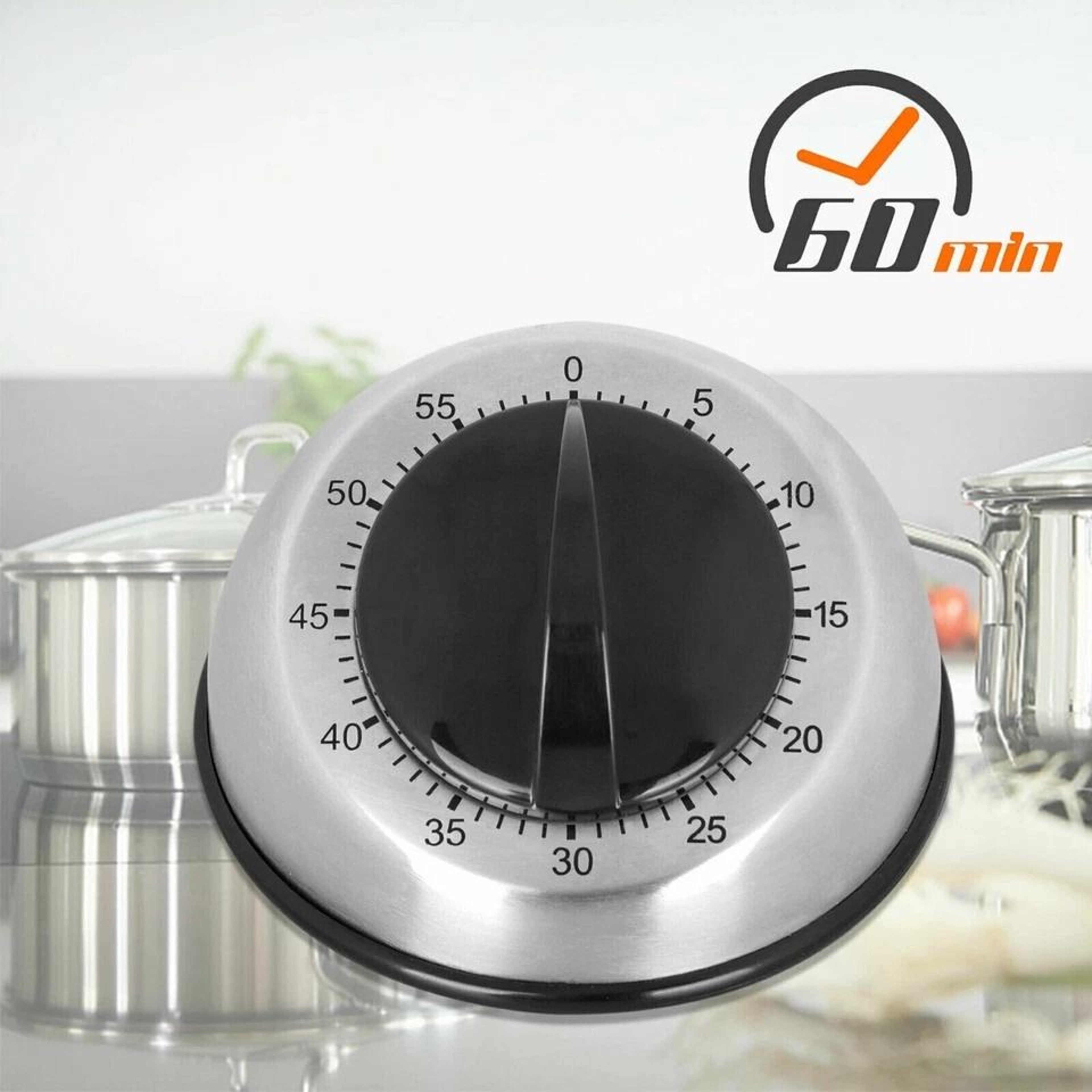 Mechanical Kitchen Timer WindUp Cooking Timer Loud Long Ring Bell Alarm 9