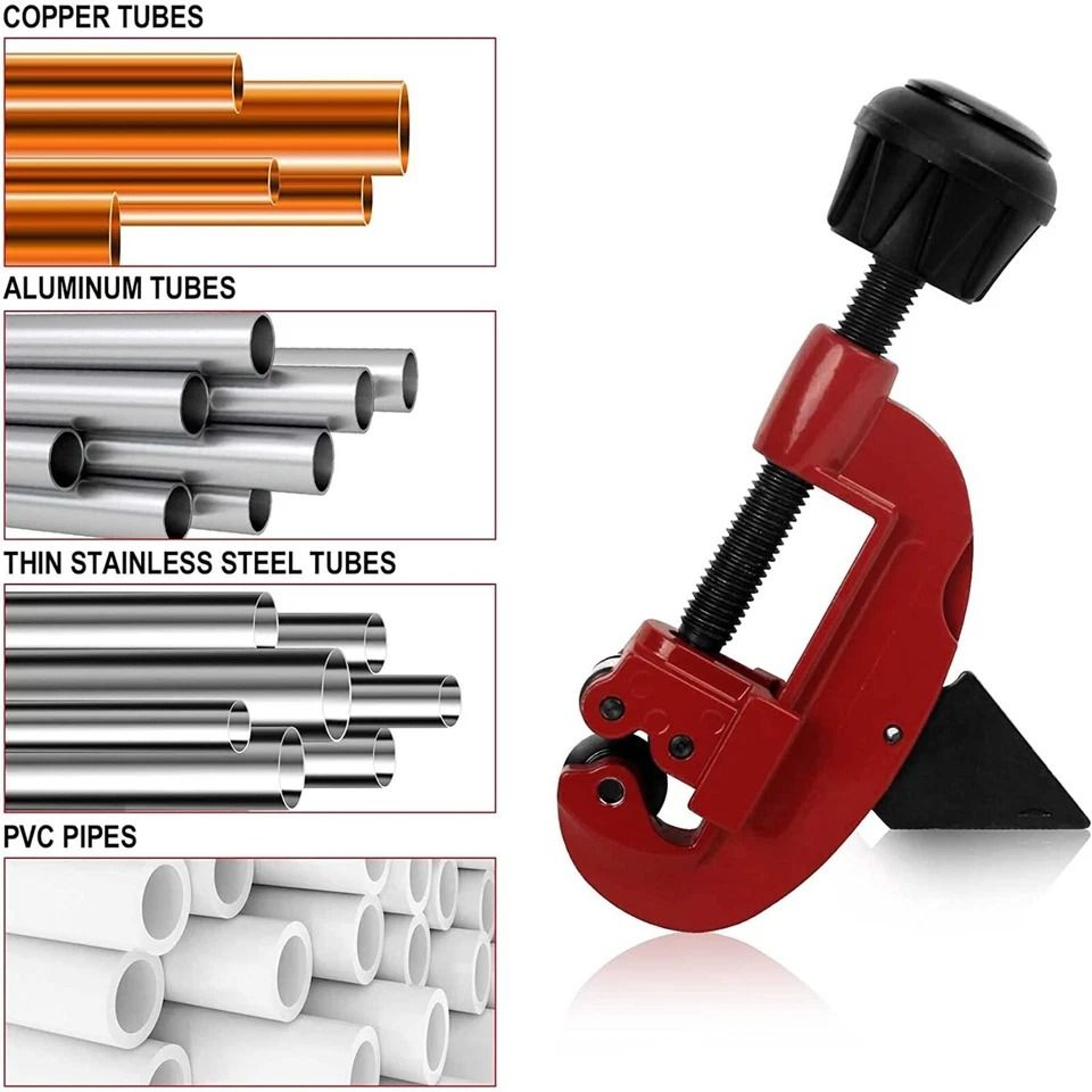 Mini Pipe Tube Cutter WorkShop Tubing Cutter For Copper Brass Aluminum PVC HVAC Plumbing 1