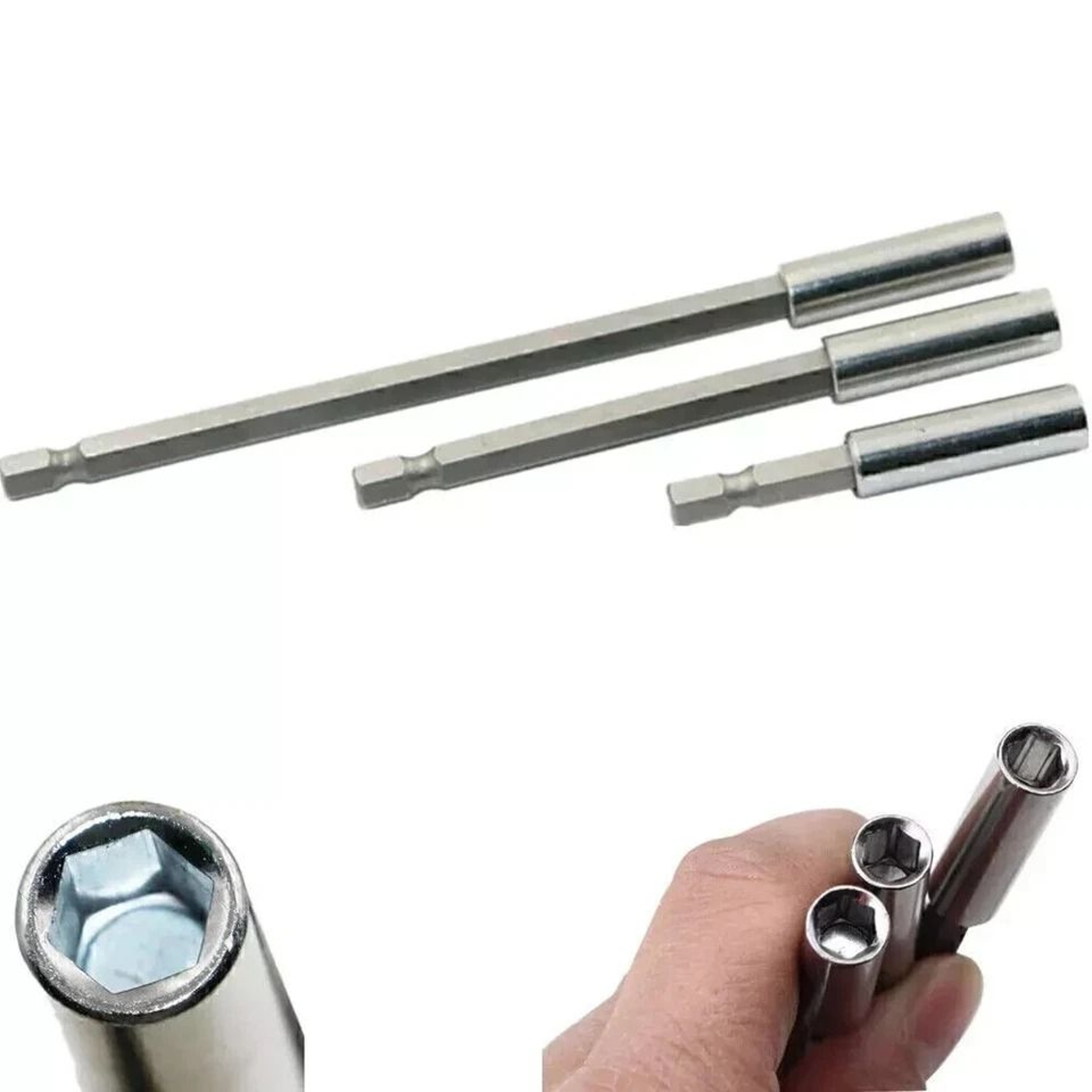 Magnetic Screwdriver Bit Holder Kit Hex Driver Flexi Extension Long And Short Drill Extension For E 0