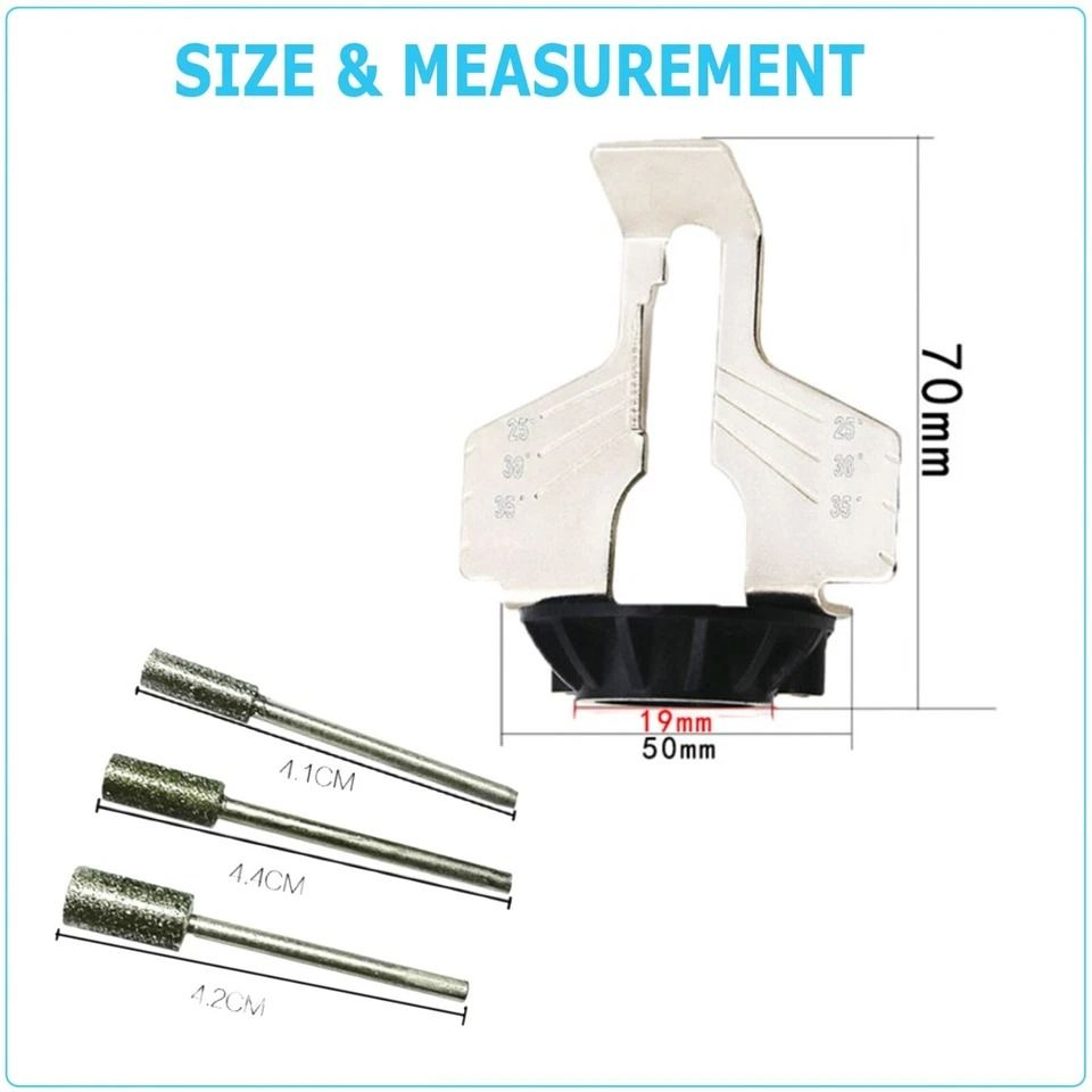 Electric Grinder Chainsaw Sharpener Grinder File Tool Attachment Forged Steel Sharpening Accessory  3