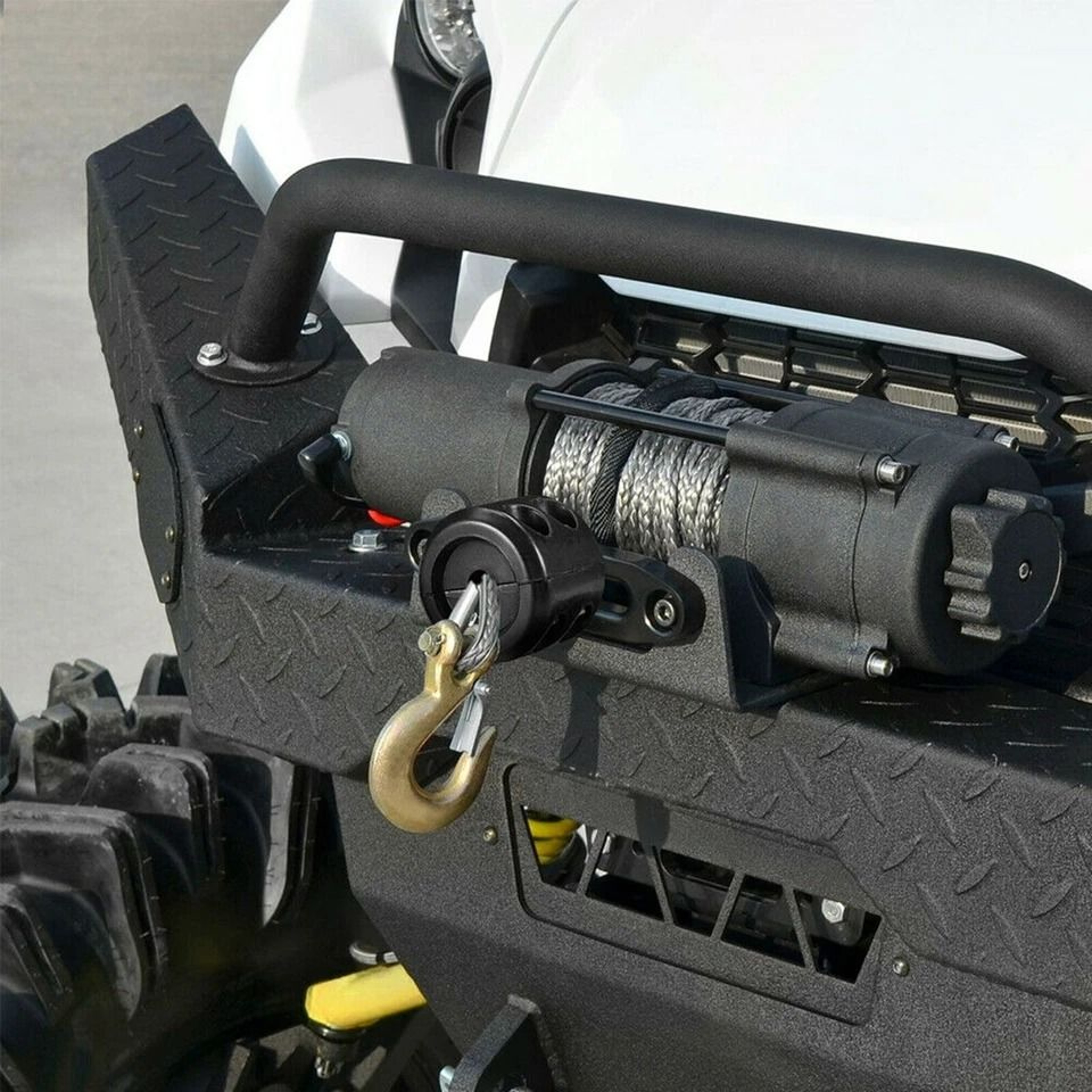 Heavy Duty ATV UTV Winch Stopper Waterproof Rubber Rope Hook Protector Compatible With Synthetic 1
