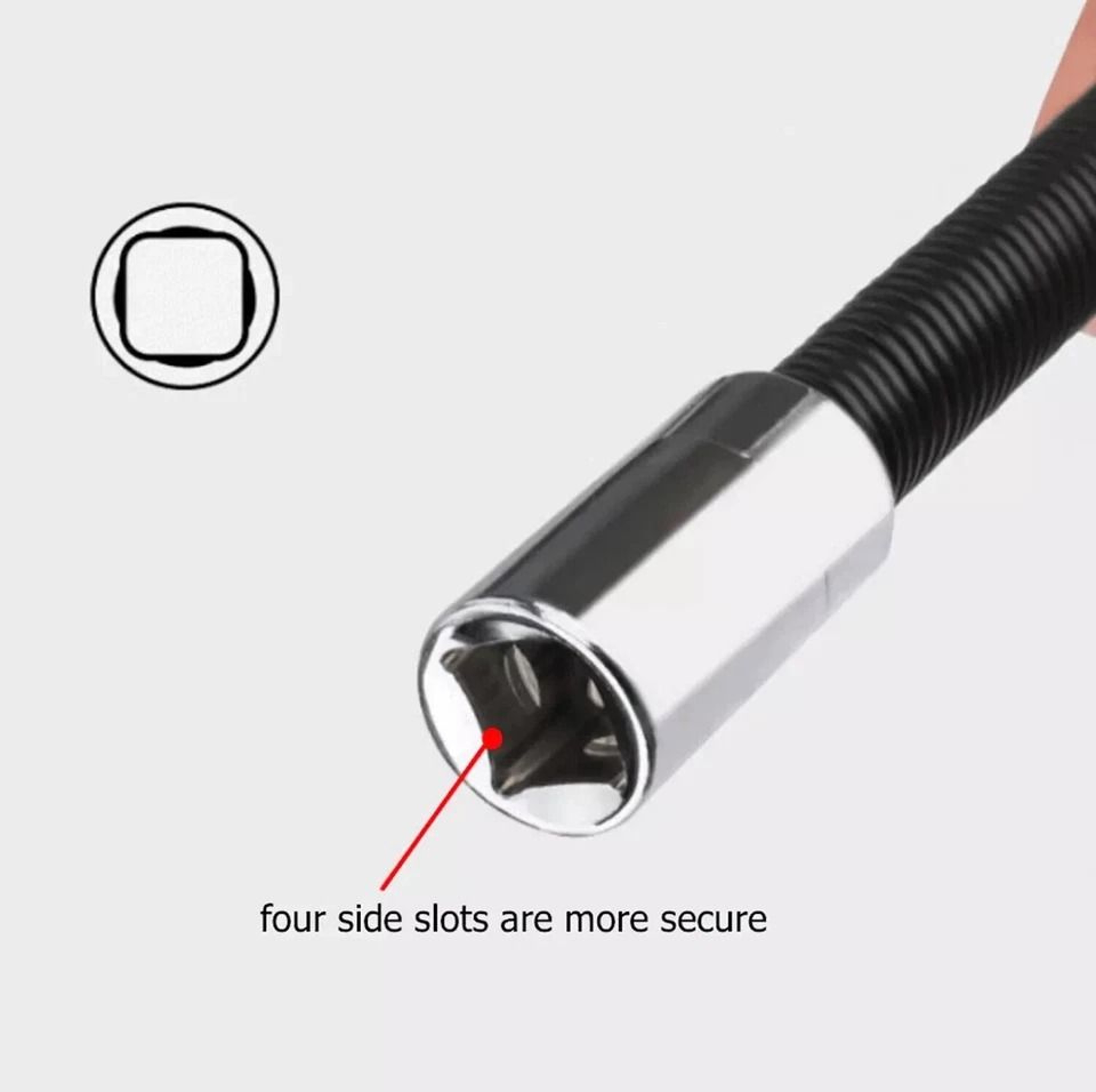 Drive Long Set Flexible Extension Socket Bar Wrench ChromeVanadium Flex Bars Durable Auto Repair To 8