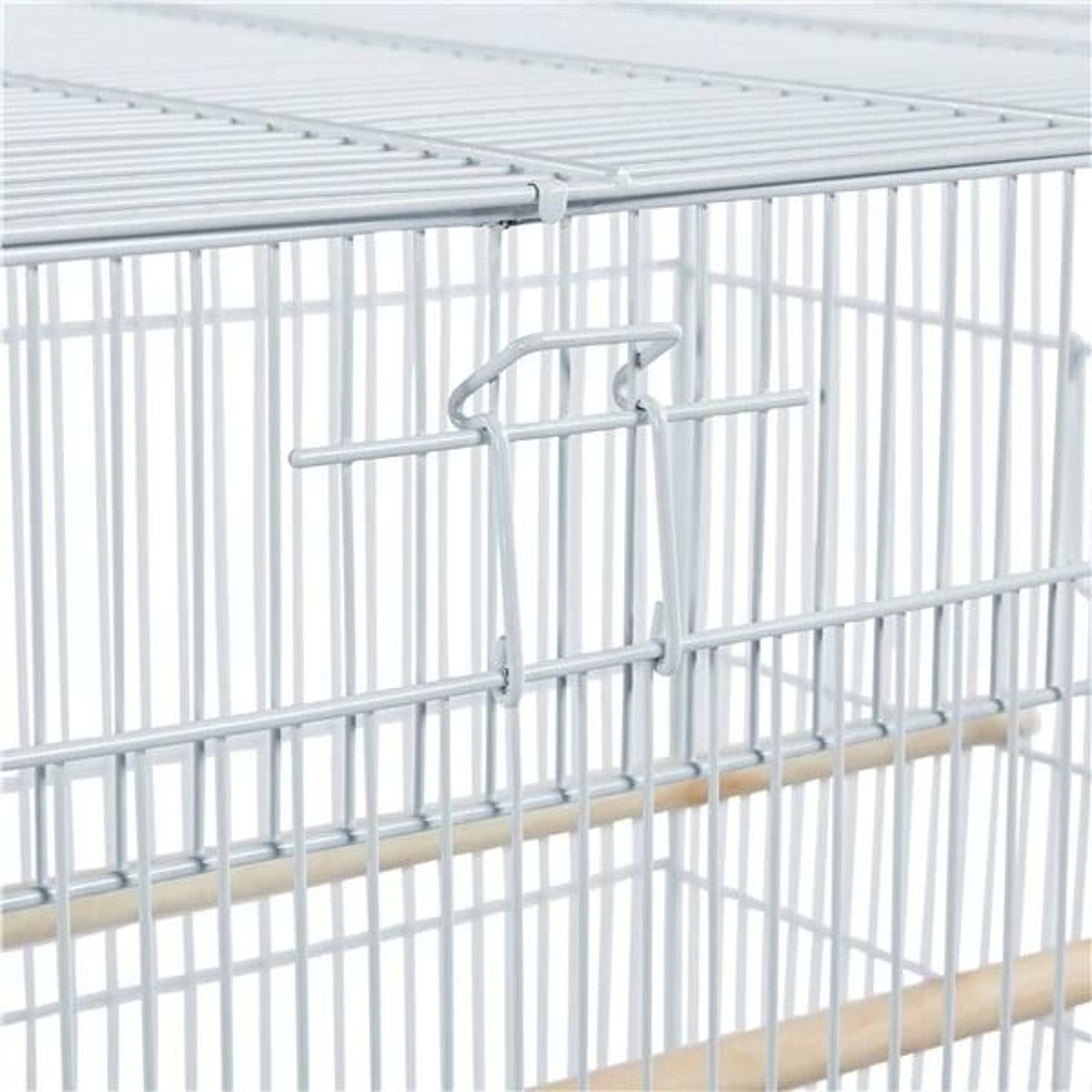 Cages For Parakeets Flight Bird Cage Lovebirds  Canaries Breeding Cage White Durable With Casters A 4
