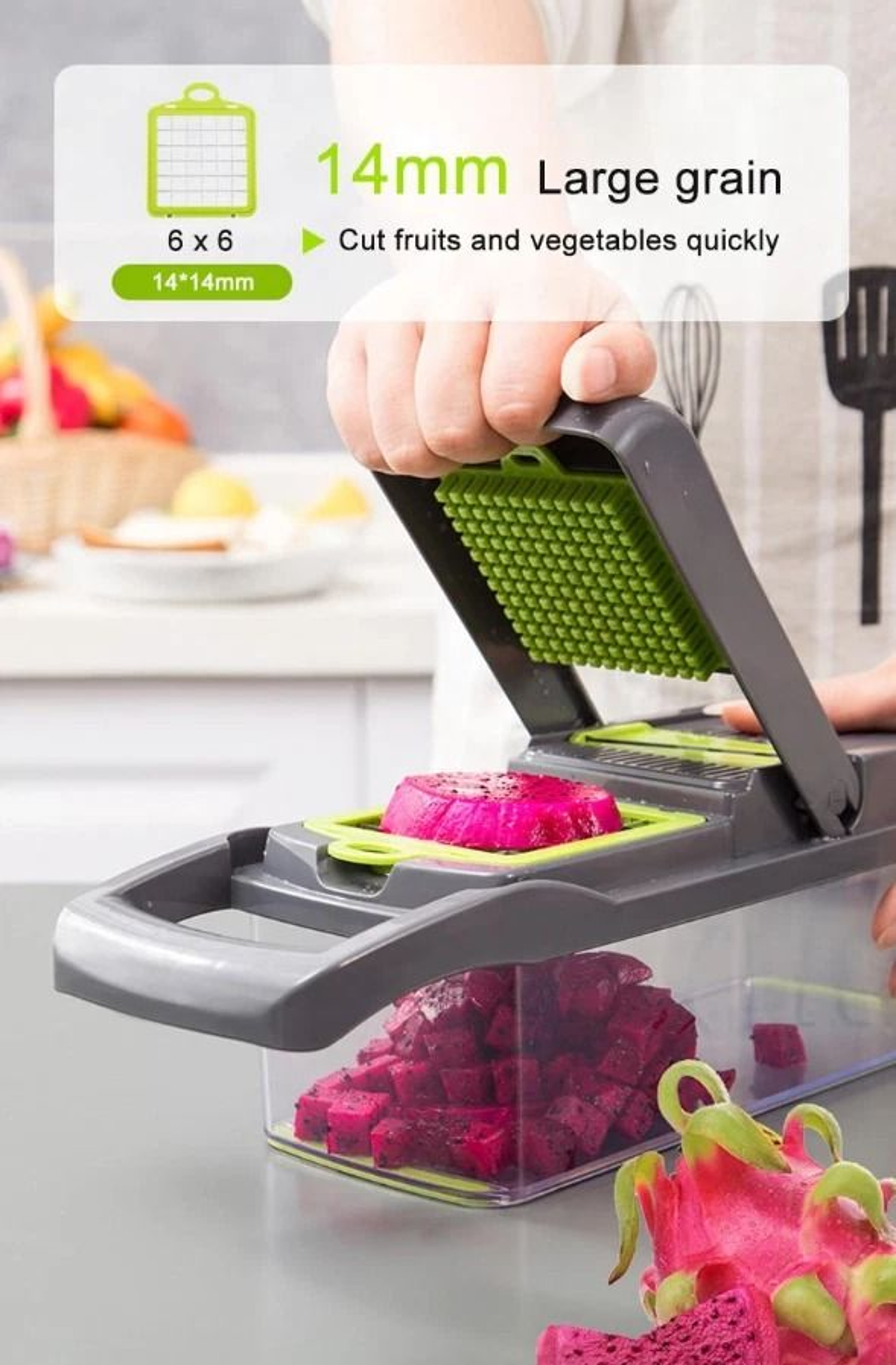 Vegetable Chopper And Vegetable Dicer Multi Blade Kitchen Prep Cutter 12