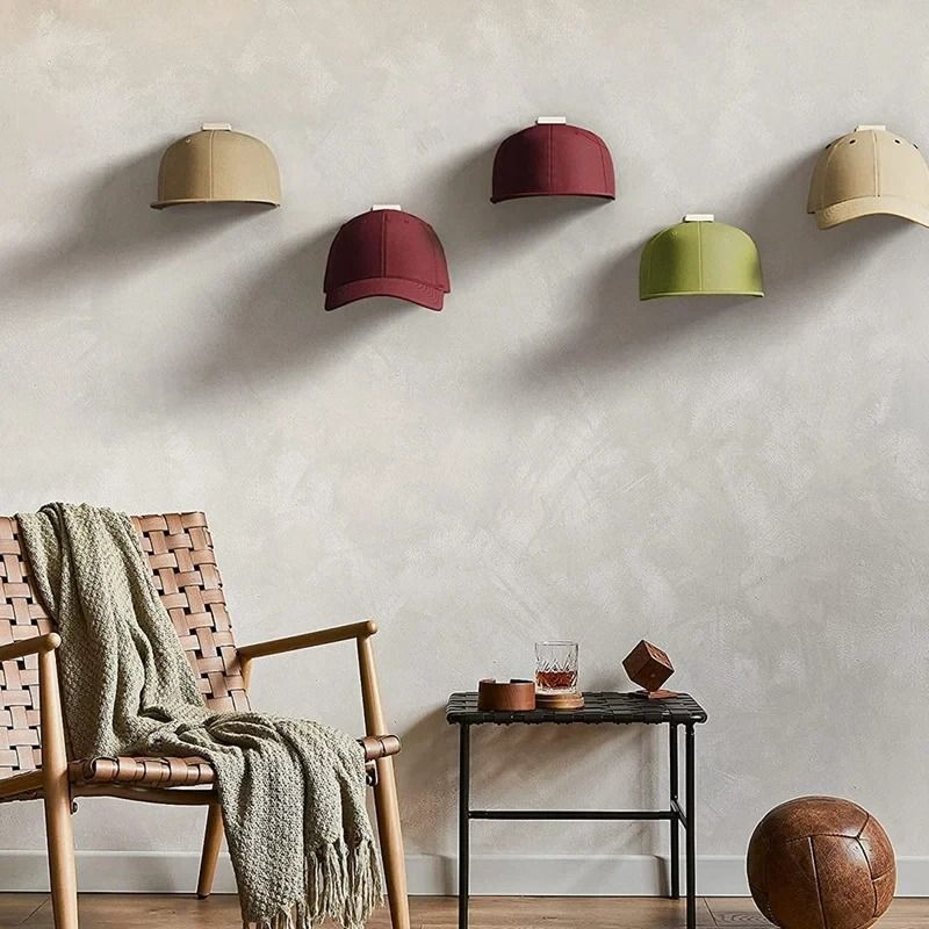 Baseball Cap Hat Rack Wall Door Hanger Holder Hooks Adhesive Storage Organizer 10
