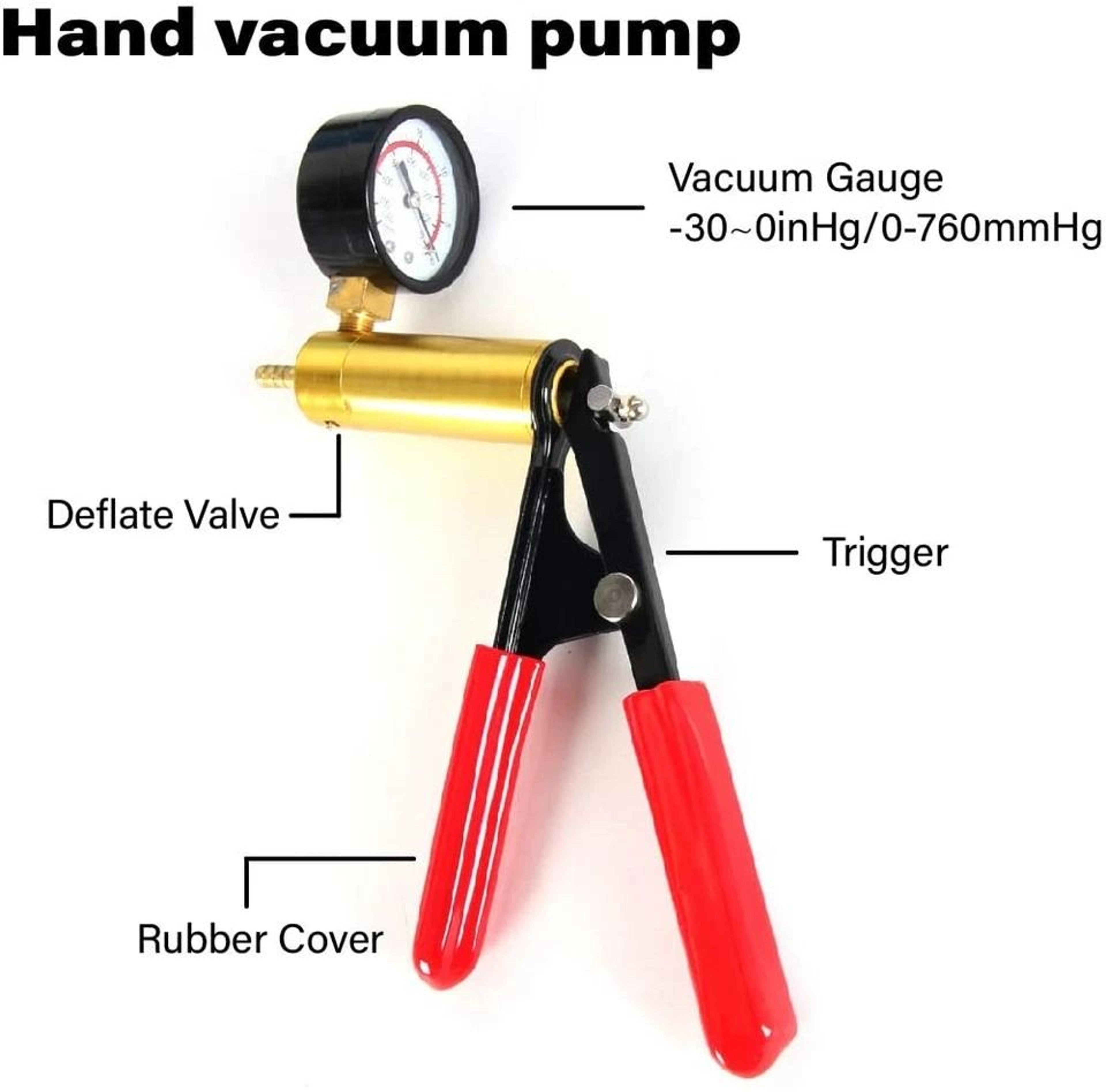 Handheld Vacuum Pressure Pump Brake Fluid Bleeder Kit Complete Car Truck  Motorcycle Maintenance To 9