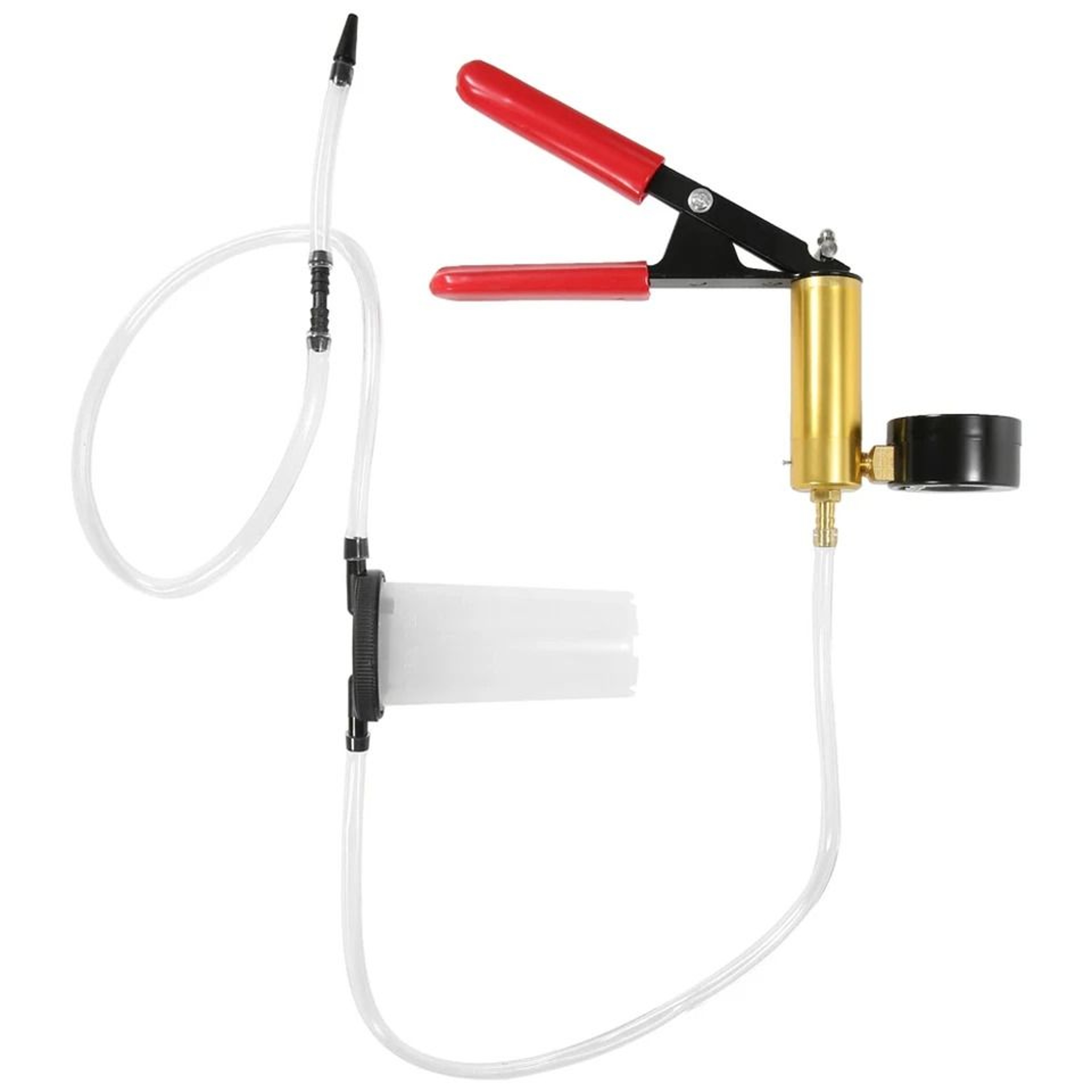 Handheld Vacuum Pressure Pump Brake Fluid Bleeder Kit Complete Car Truck  Motorcycle Maintenance To 0