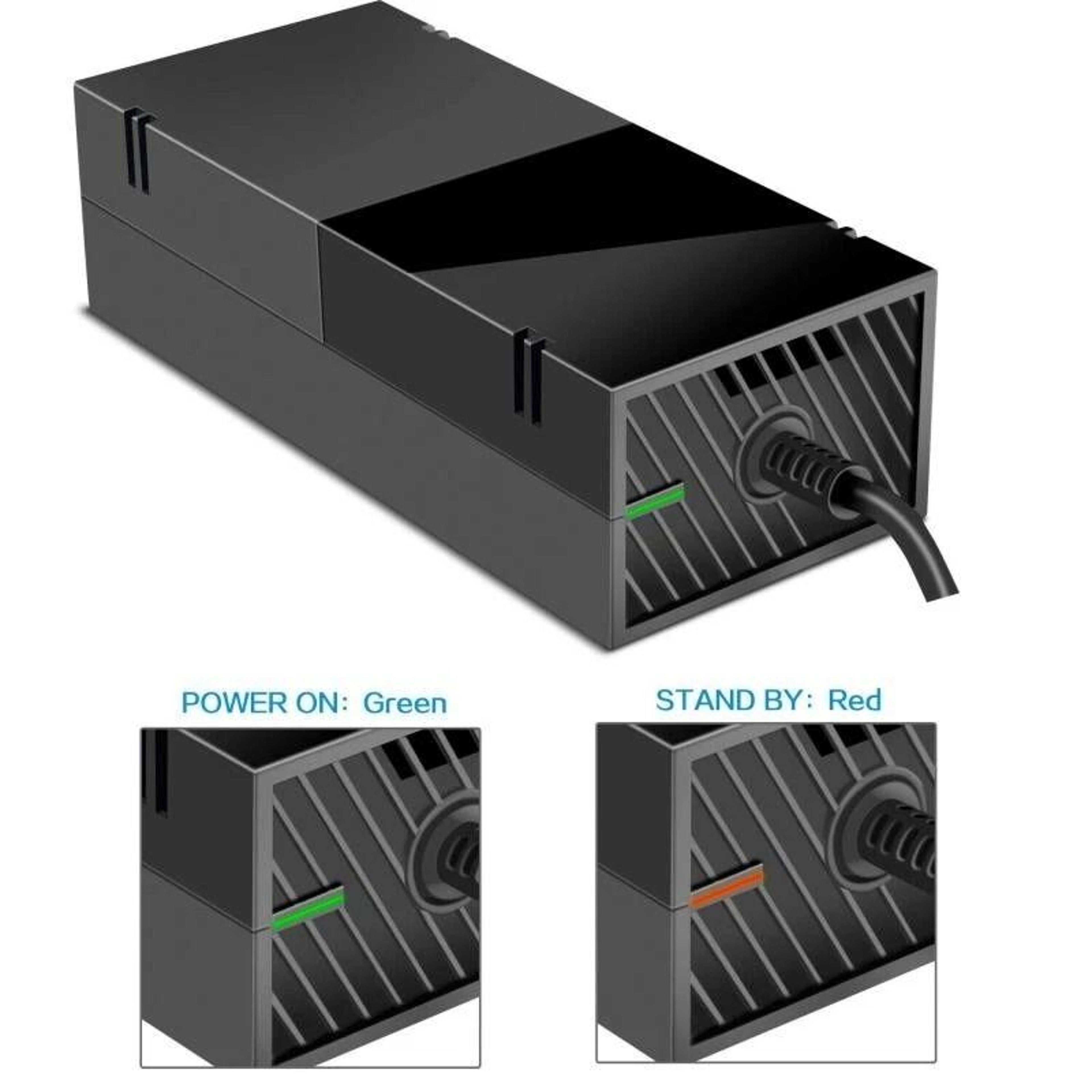 Microsoft Xbox One AC Adapter Charger Power Supply Cord For Console Quiet  Efficient 3