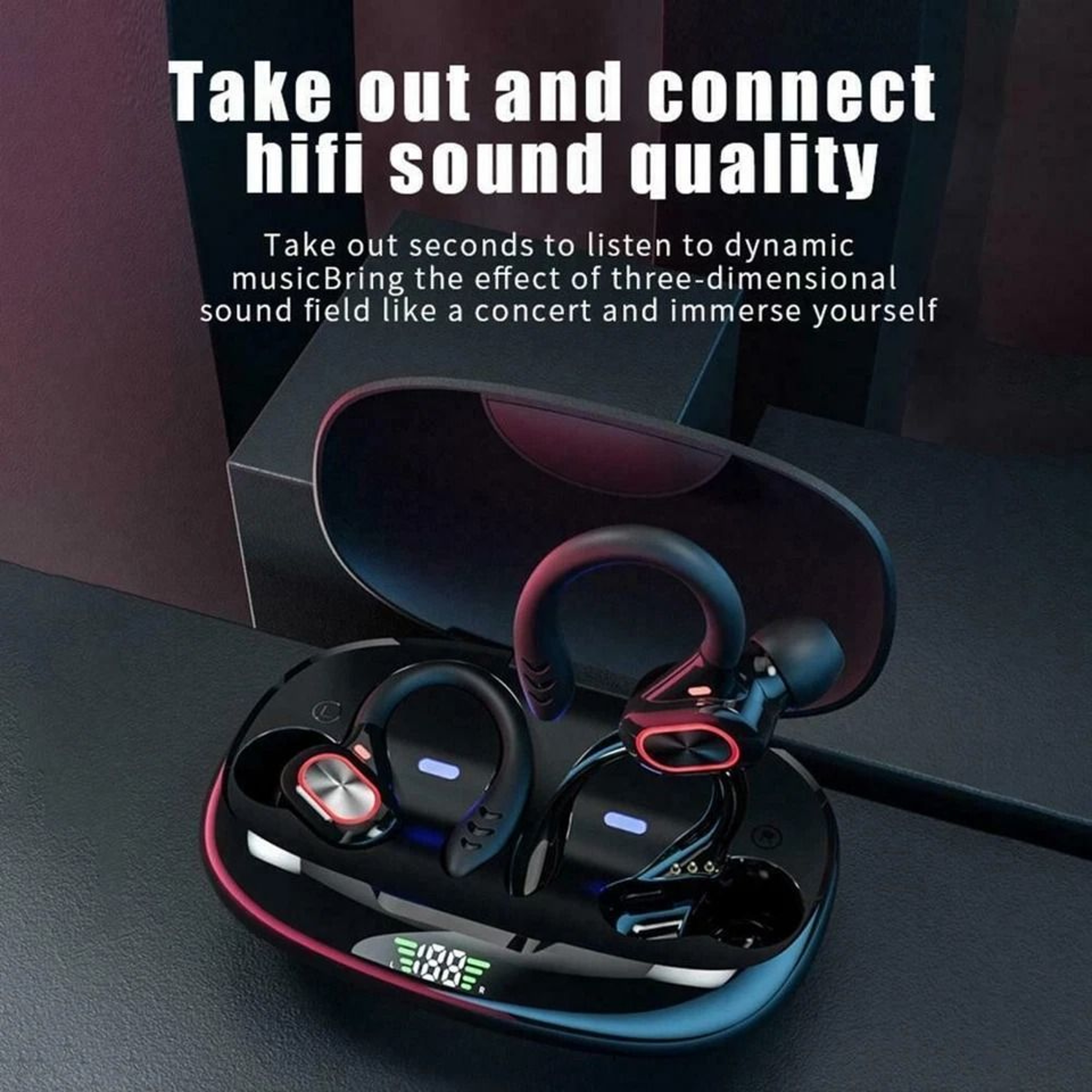 Bluetooth Wireless Earbuds True Wireless Sports Headset With HiFi Sound  Waterproof Design 3