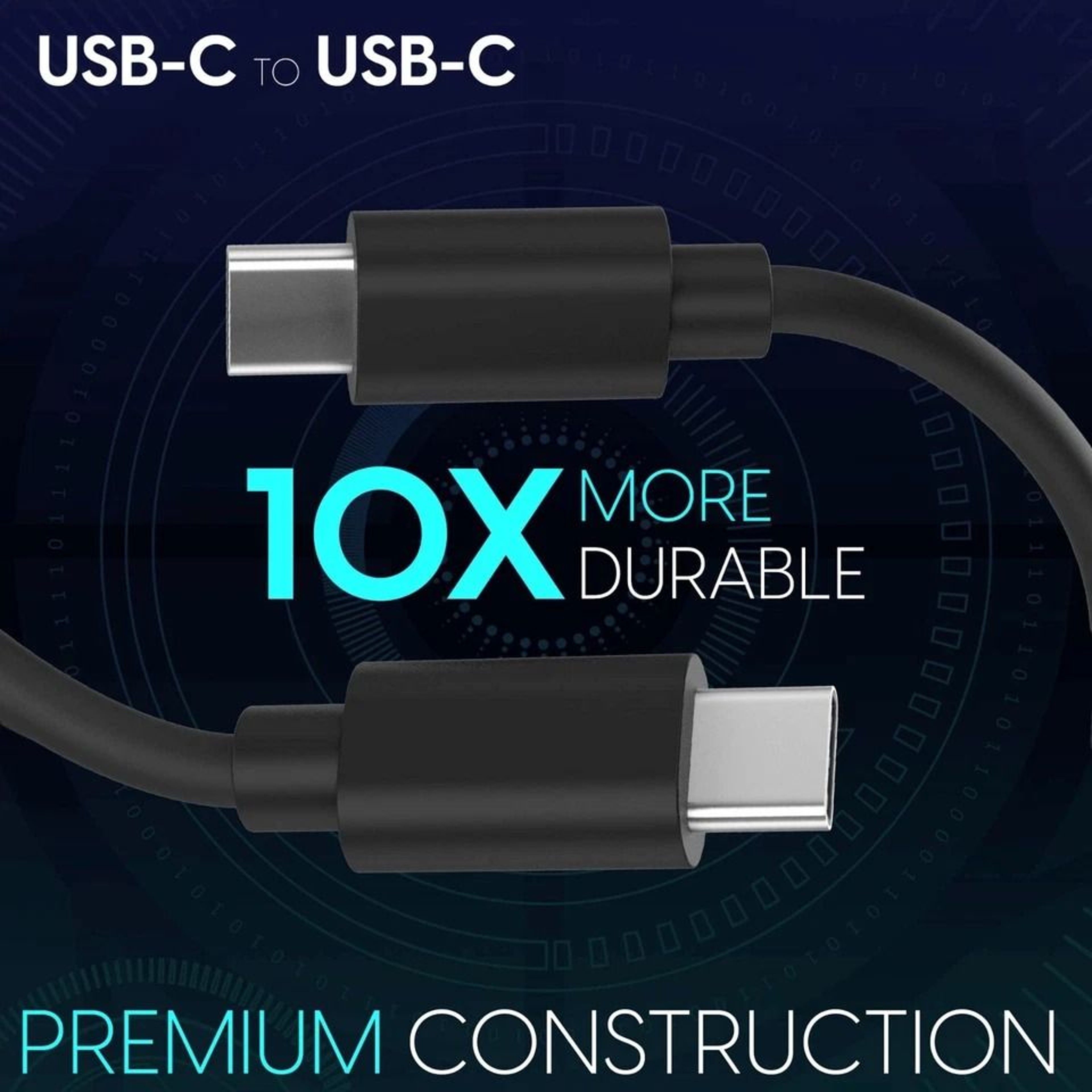 USBC To USBC Fast Charging Cable Type C Charging Cord For Rapid Charging  Data Transfer 2