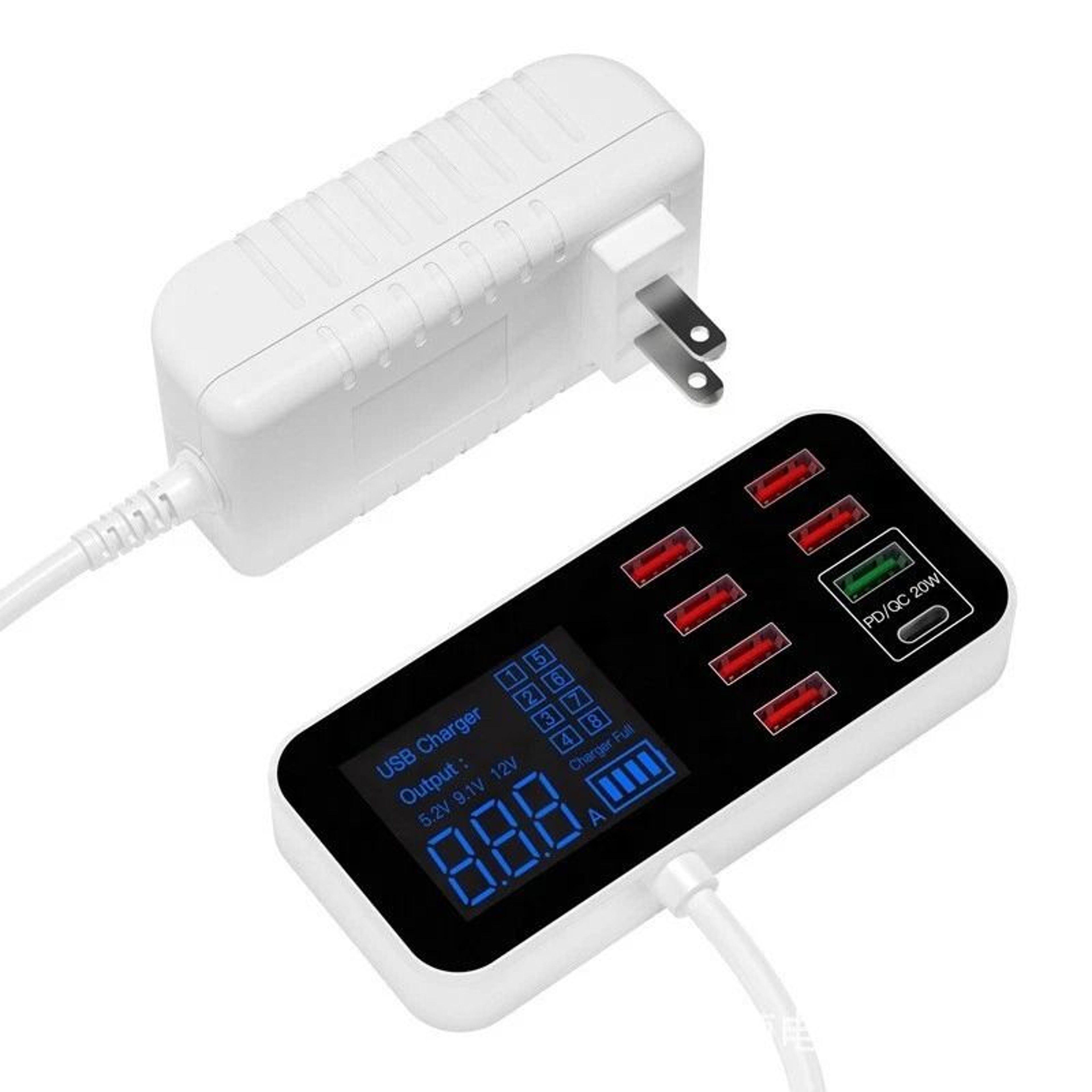 MultiPort USB Charging Station Port Desktop Hub With Quick Charge Technology 3