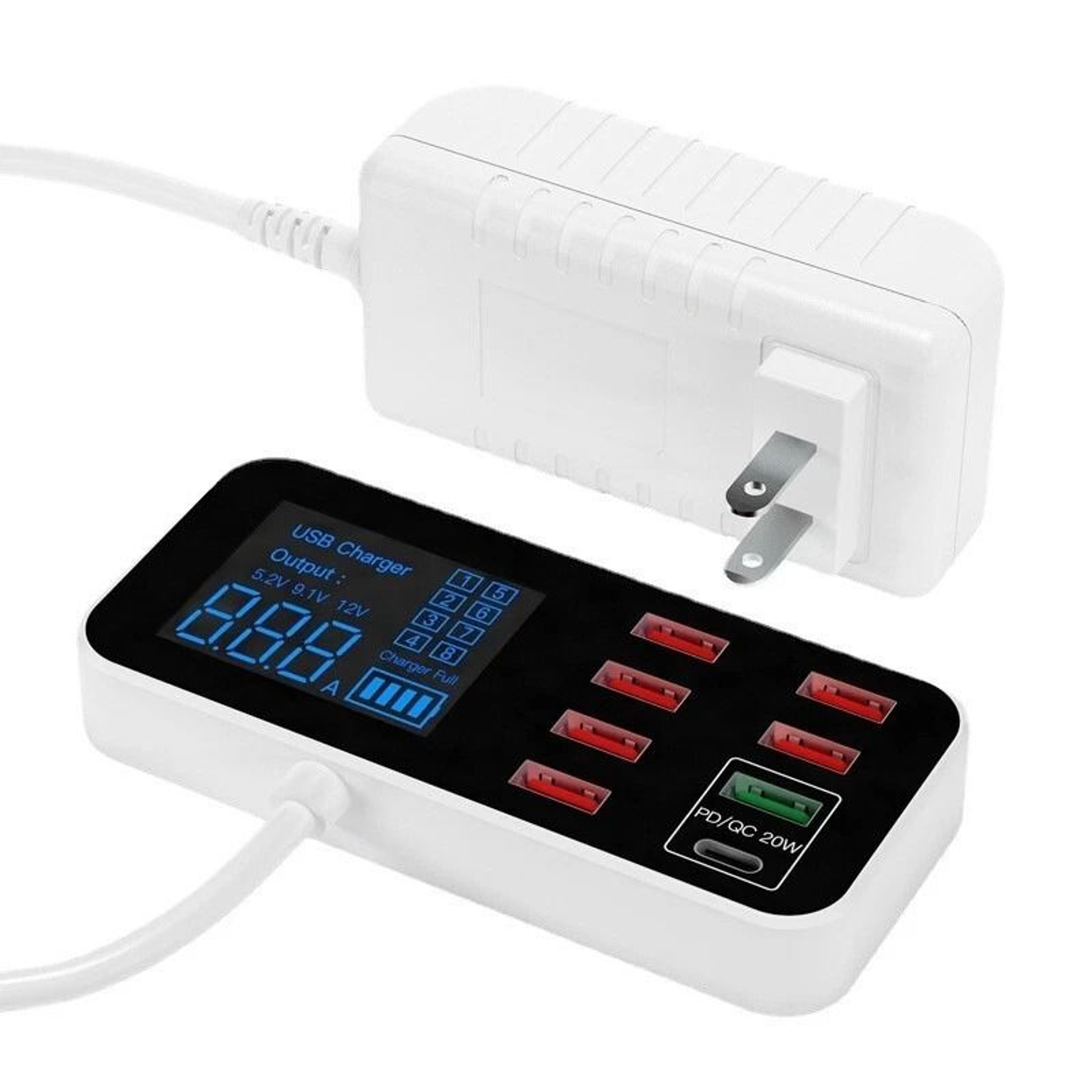 MultiPort USB Charging Station Port Desktop Hub With Quick Charge Technology 1