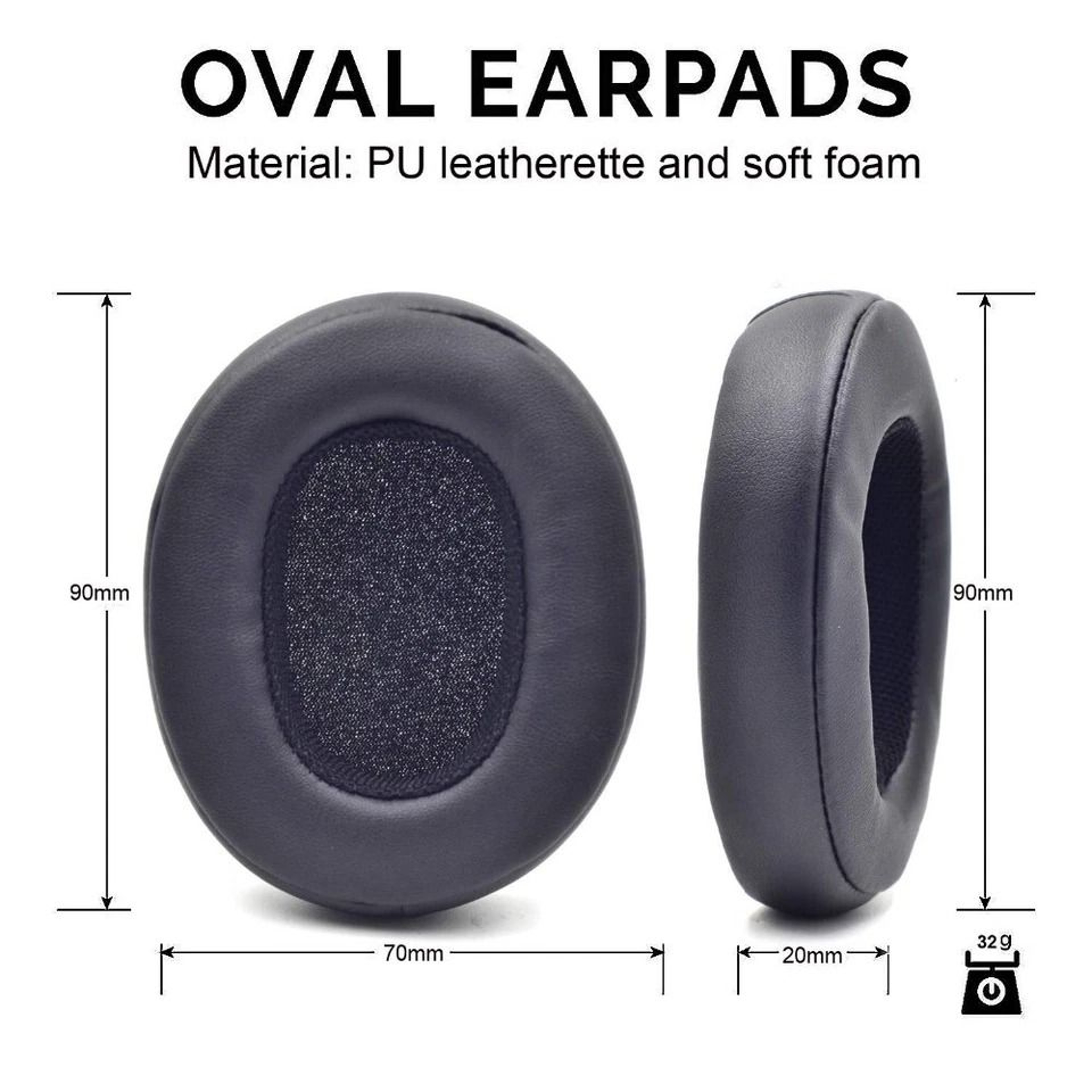 Replacement Ear Pads Cushions Covers For Skullcandy Crusher  Hesh Wireless Headphones 3