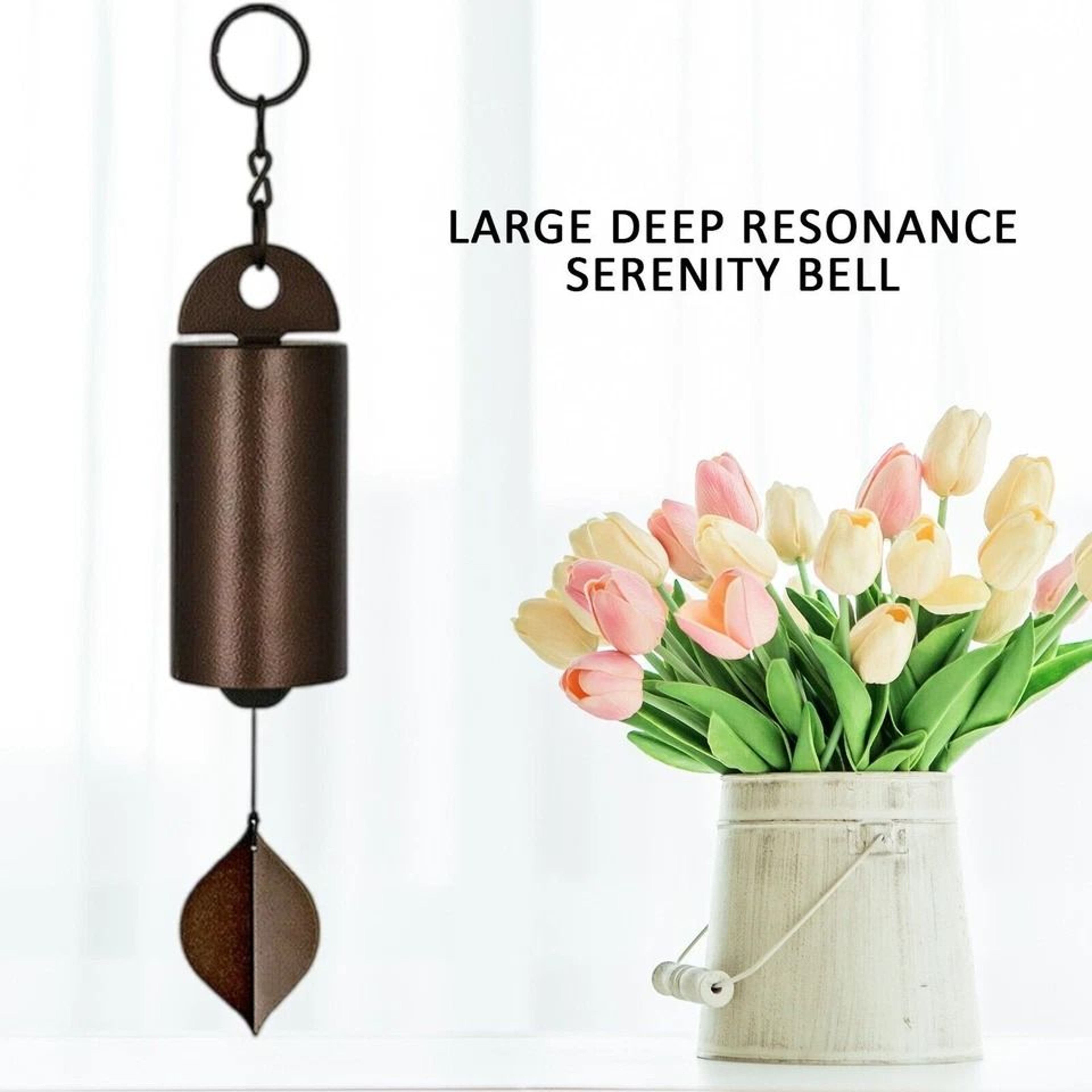 Serenity Metal Bell Wind Chimes For Outside Large Heroic Design Calming Sound Outdoor Garden Decor 1