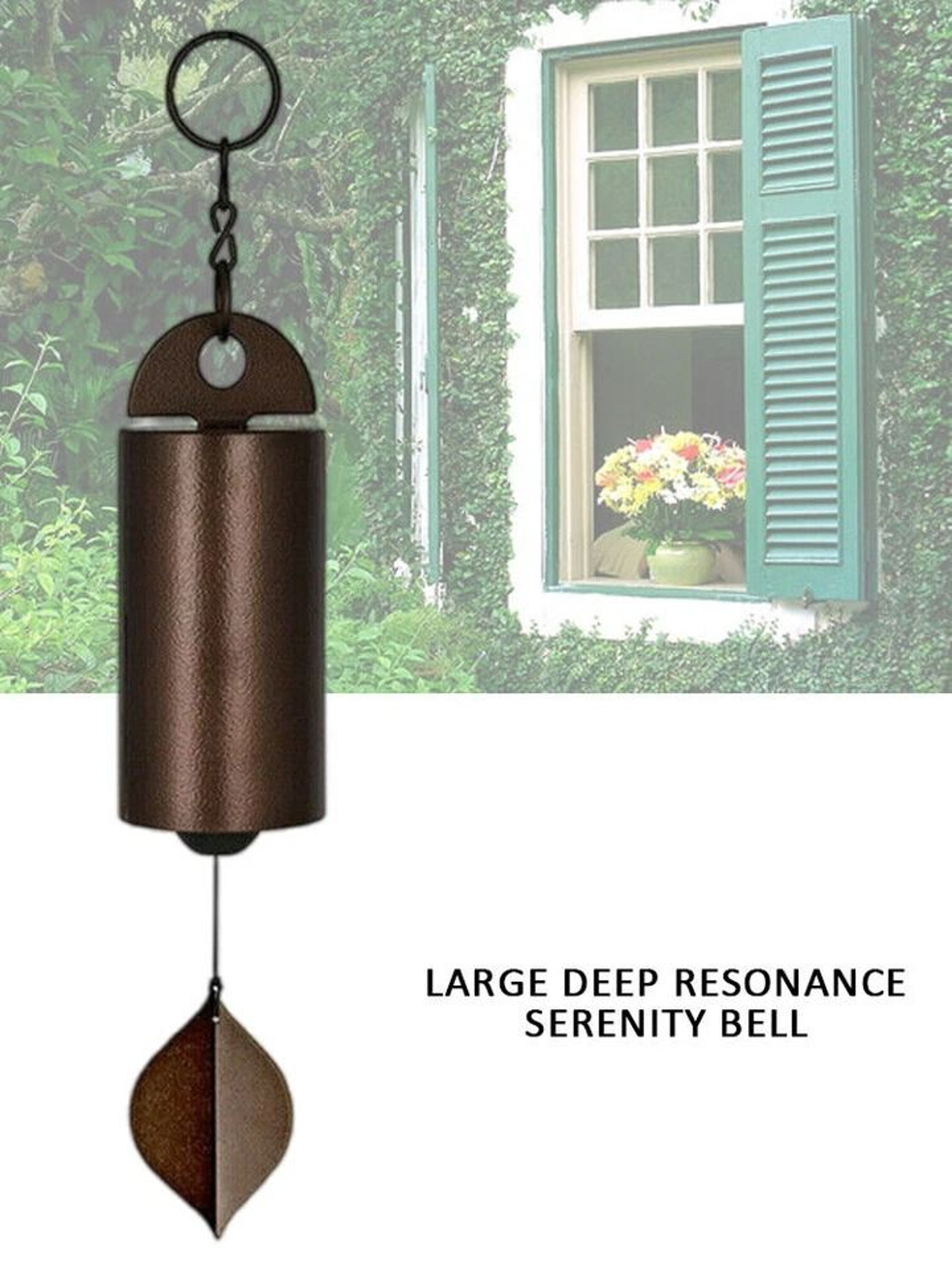 Serenity Metal Bell Wind Chimes For Outside Large Heroic Design Calming Sound Outdoor Garden Decor 5