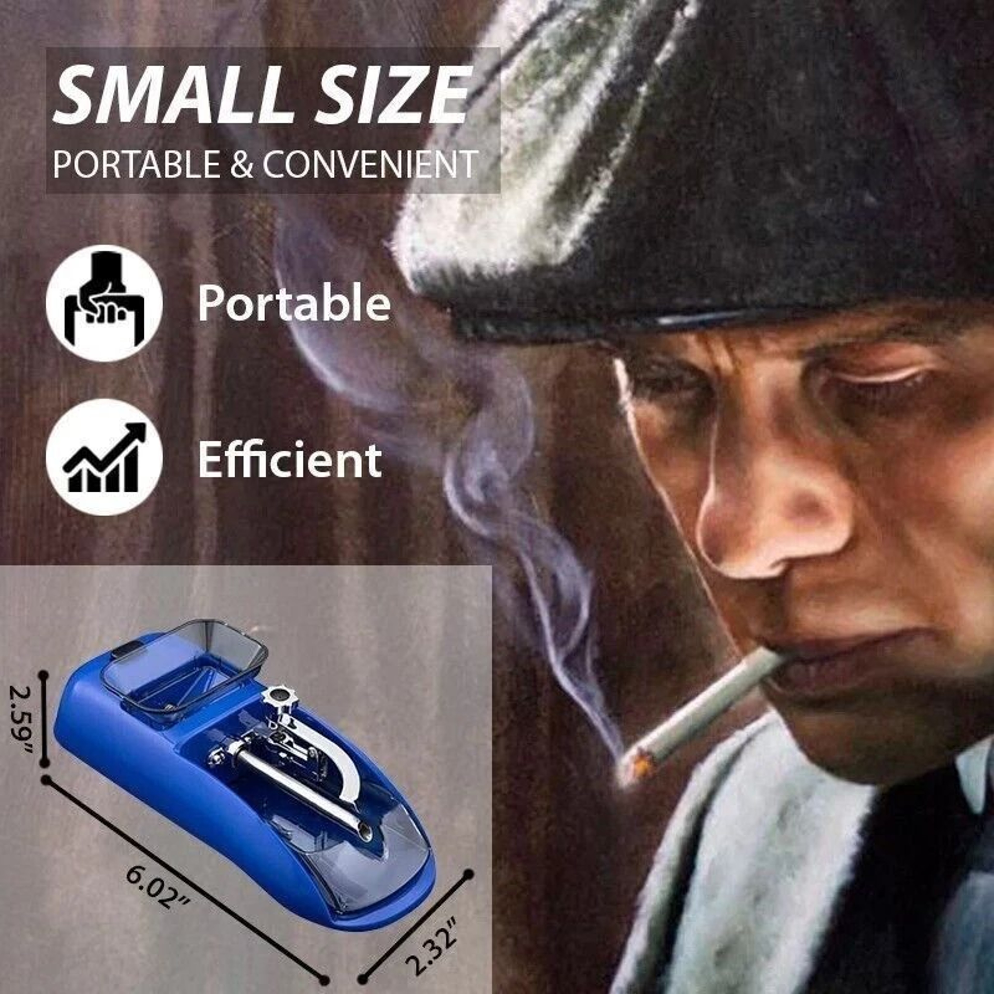 Automatic Electric Cigarette Rolling Machine DIY Tobacco Injector Maker 11