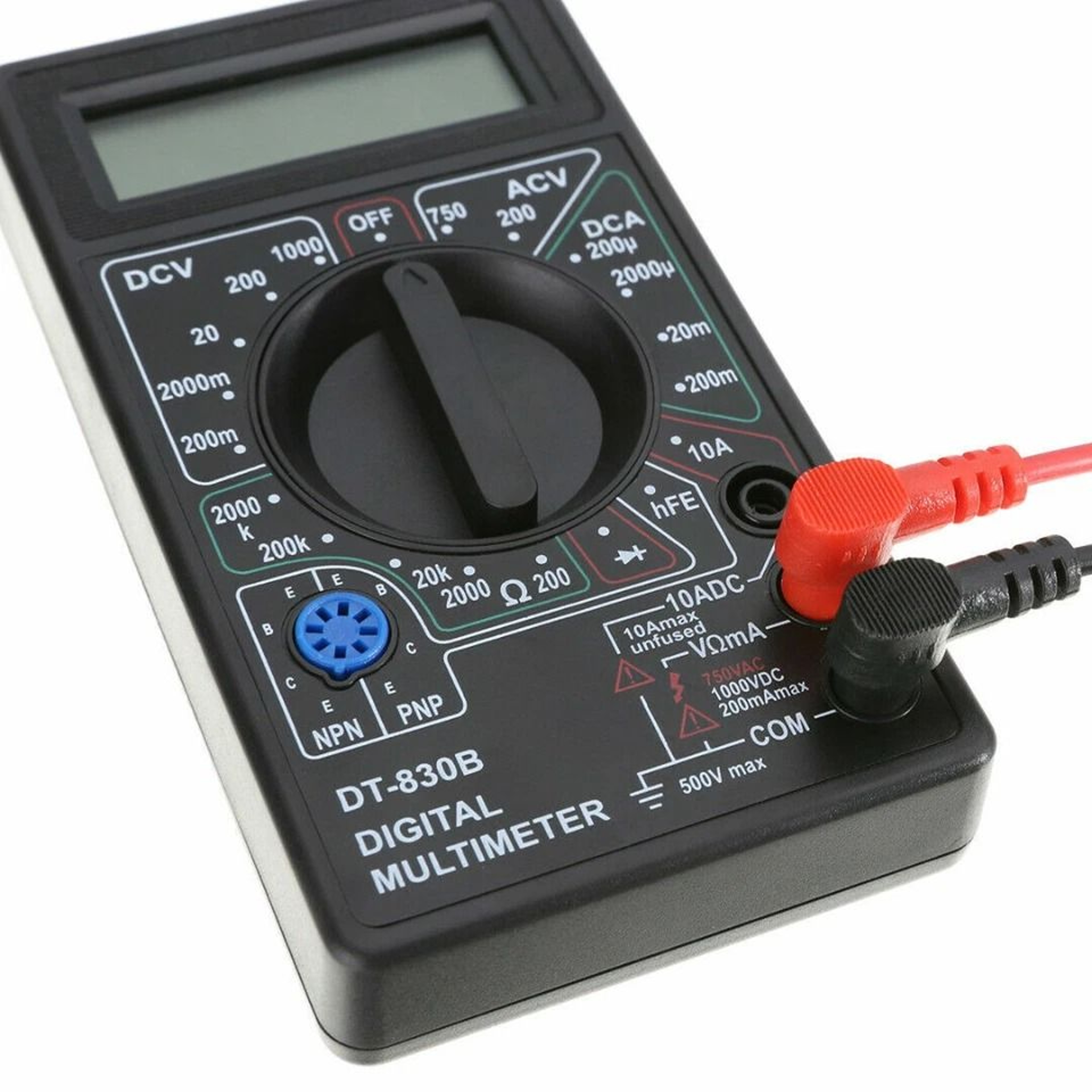 Digital Multimeter For ACDC Voltage Current And Resistance Tester Ohm Meter With Diode Check 2