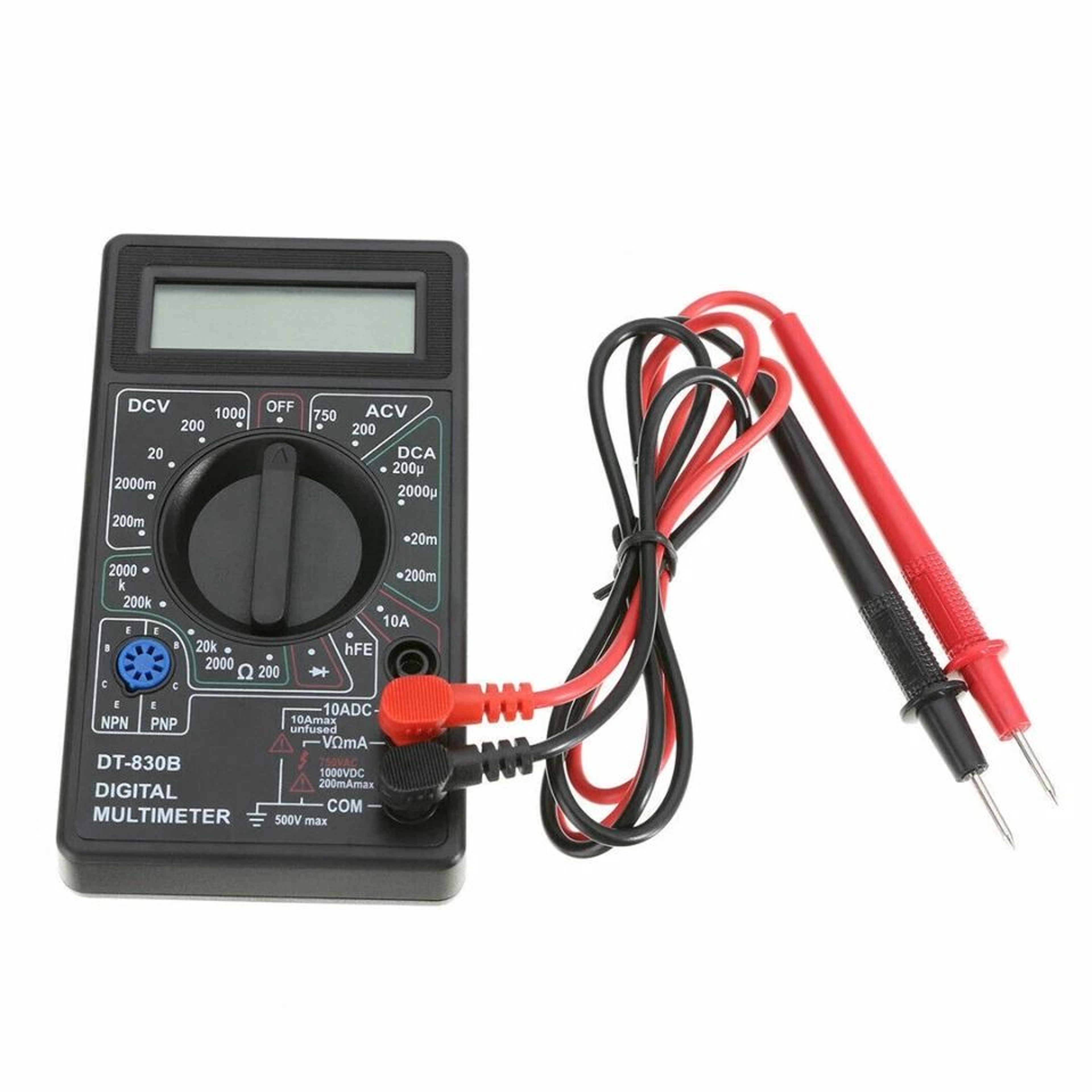 Digital Multimeter For ACDC Voltage Current And Resistance Tester Ohm Meter With Diode Check 7