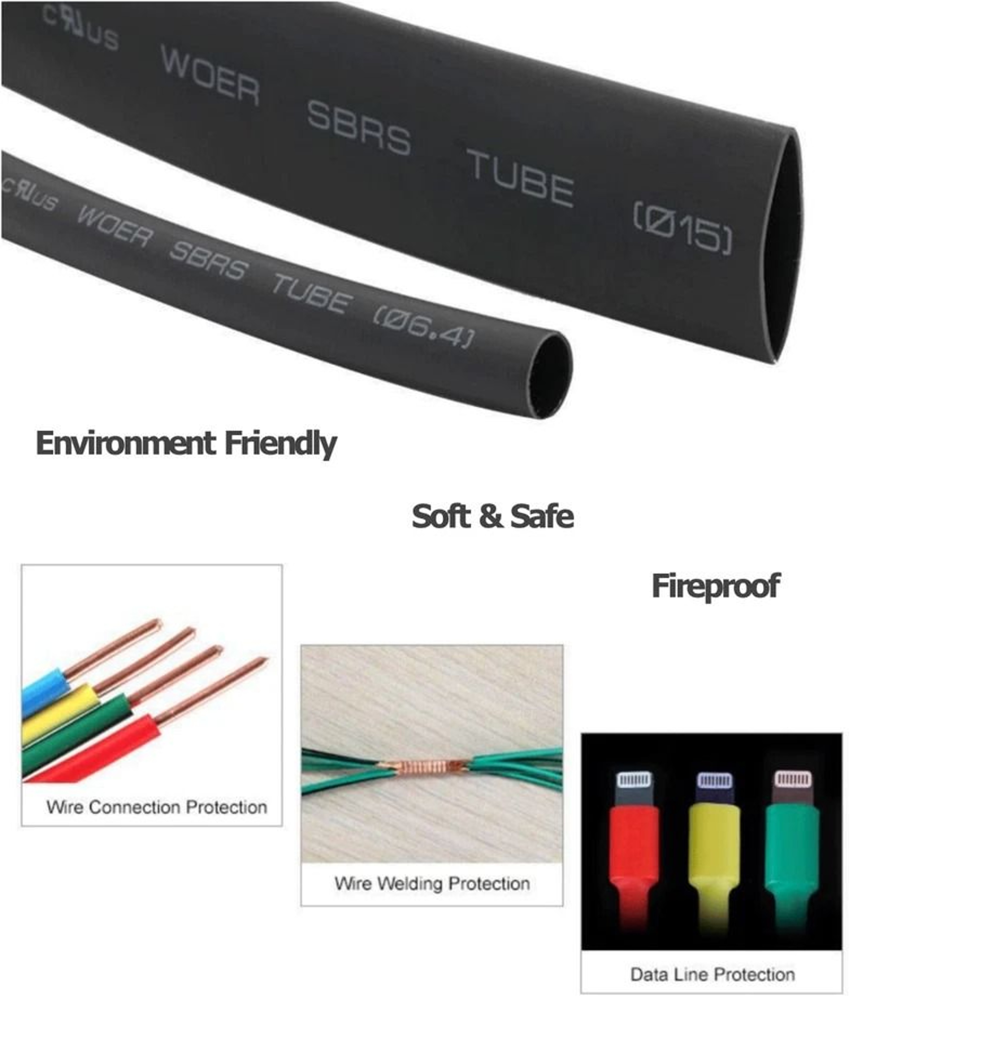 Heat Shrink Tubing Insulation Shrinkable Tube Wire Cable Sleeve With Box 9