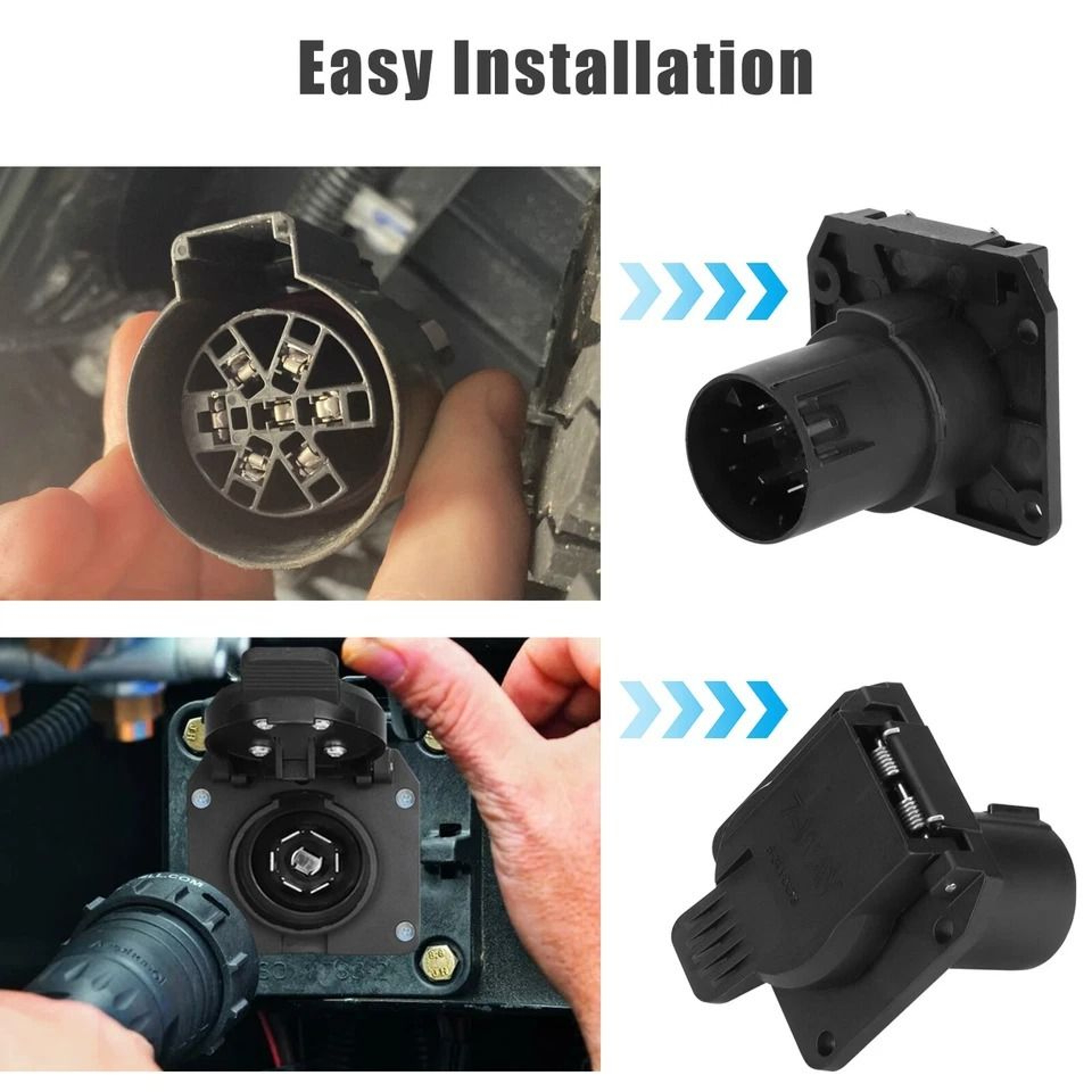 Premium USCAR Way Trailer Tow Connector Plug 2