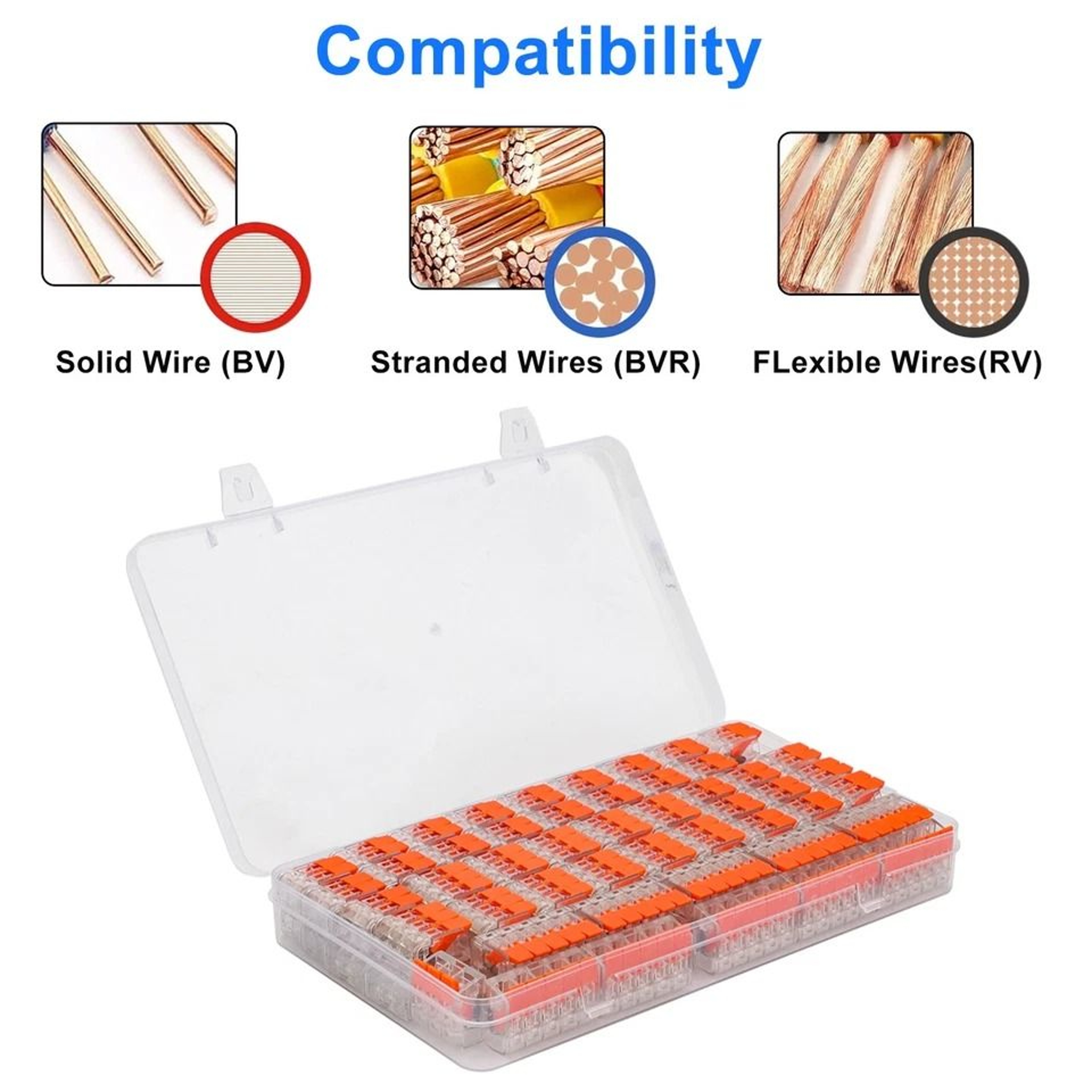Lever Nut Compact Splicing Wire Connectors Conductor Terminal For Electrical Wiring 4