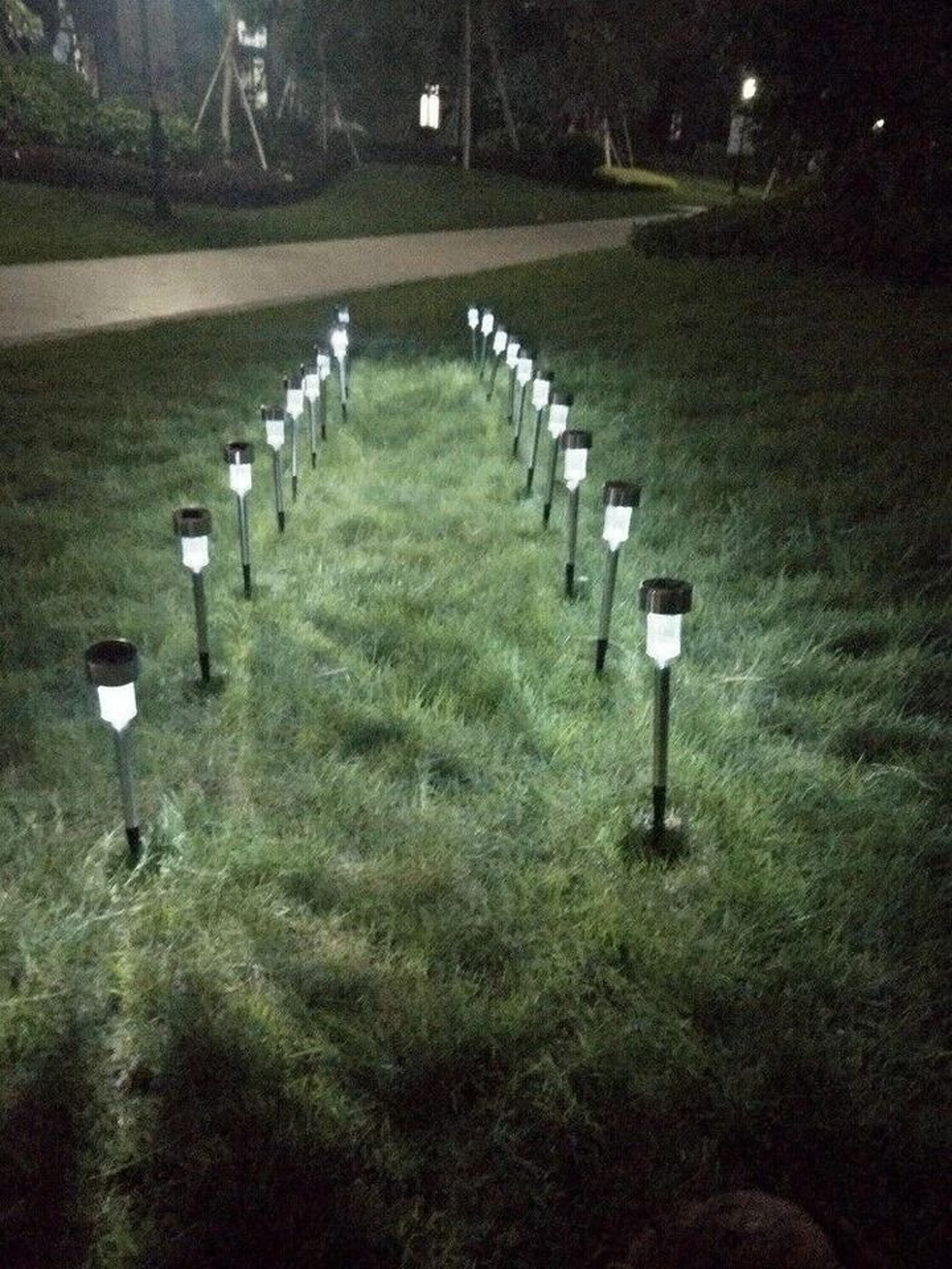 Stainless Steel Solar LED Garden Pathway Lights EcoFriendly Outdoor Lighting For Walkway  Landscape 0