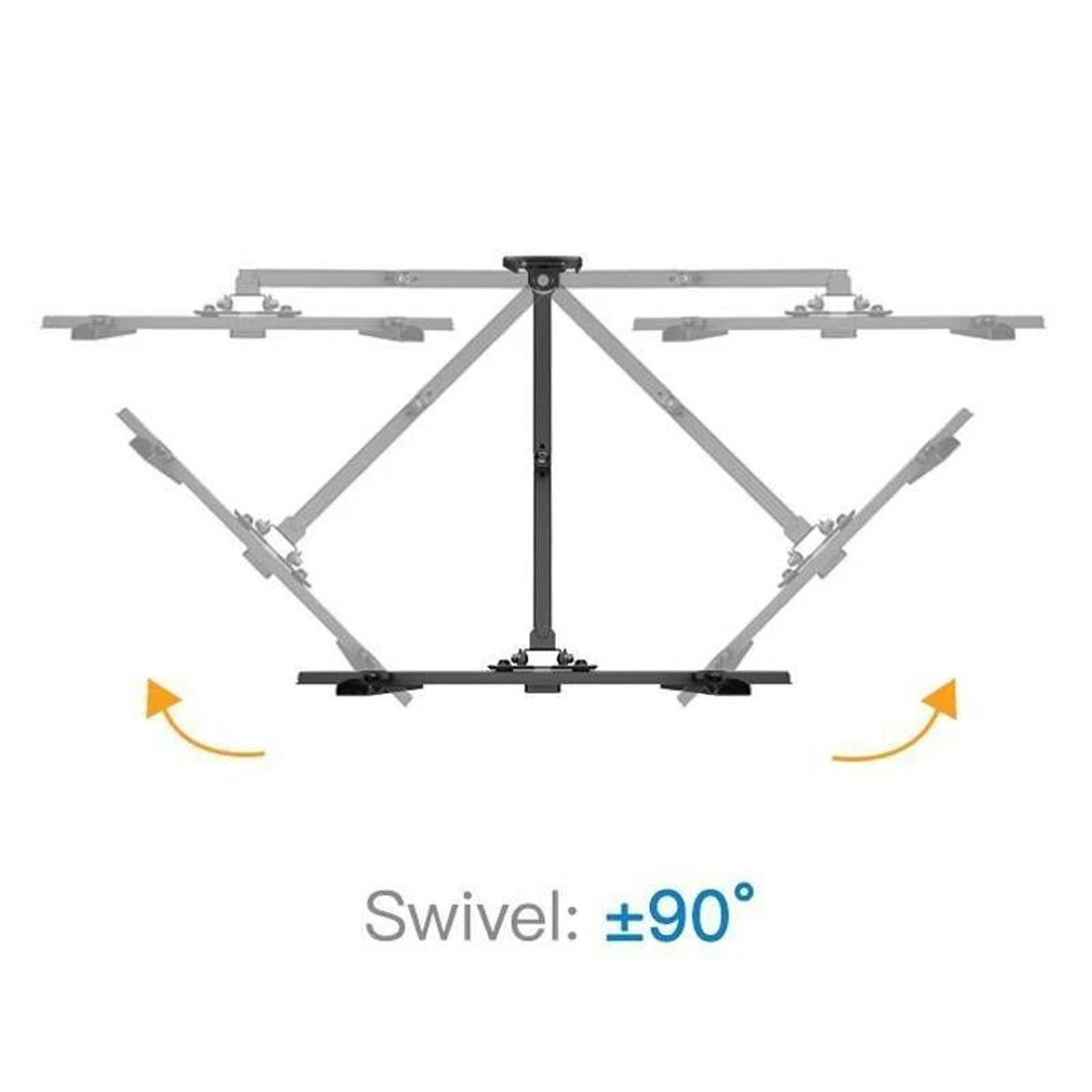 FullMotion TV Wall Mount For LED LCD OLED Swivel Tilt Adjustable Bracket 5