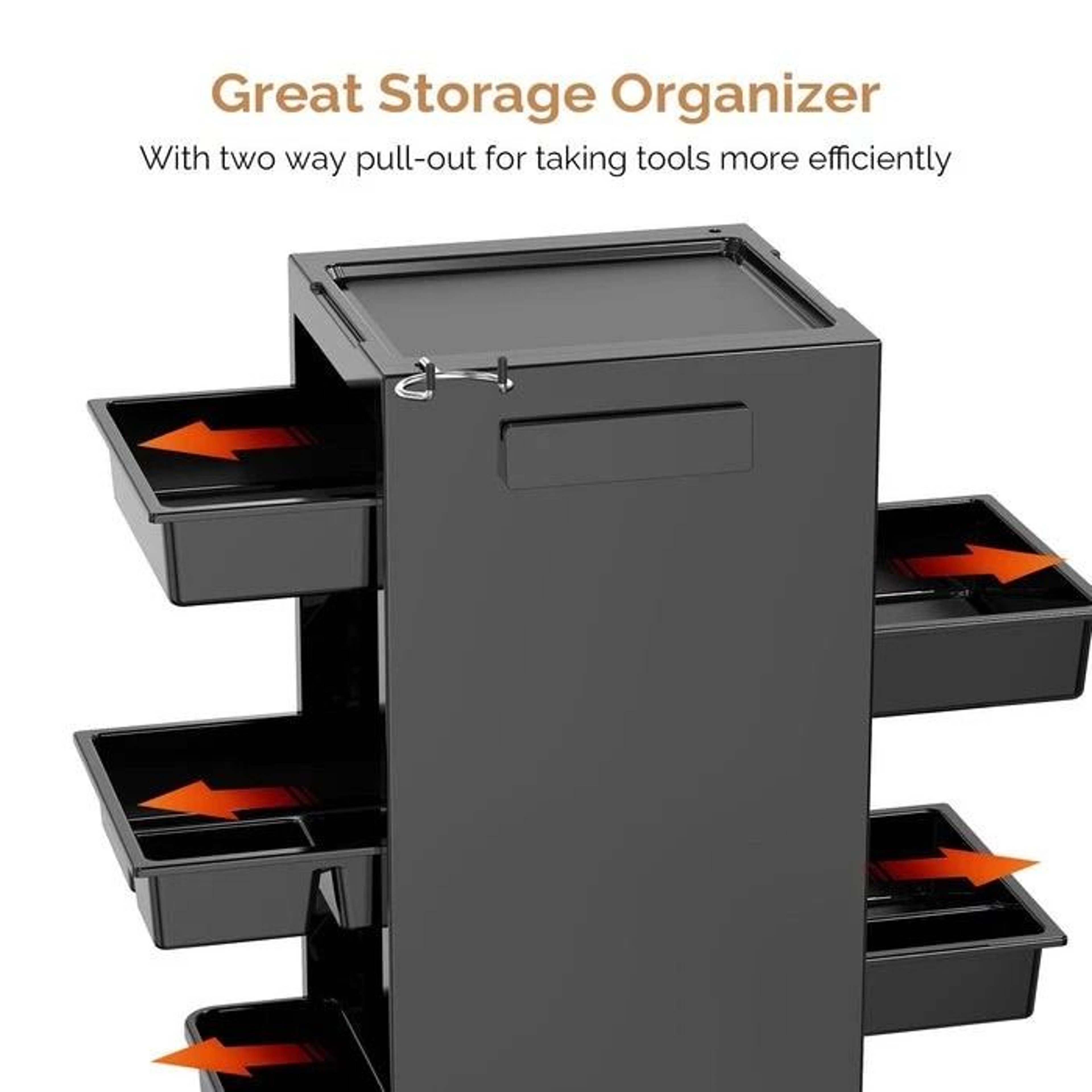 Rolling Salon Trolley Storage Cart With Drawers For Beauty Salon SPA Tattoo And Barber 9