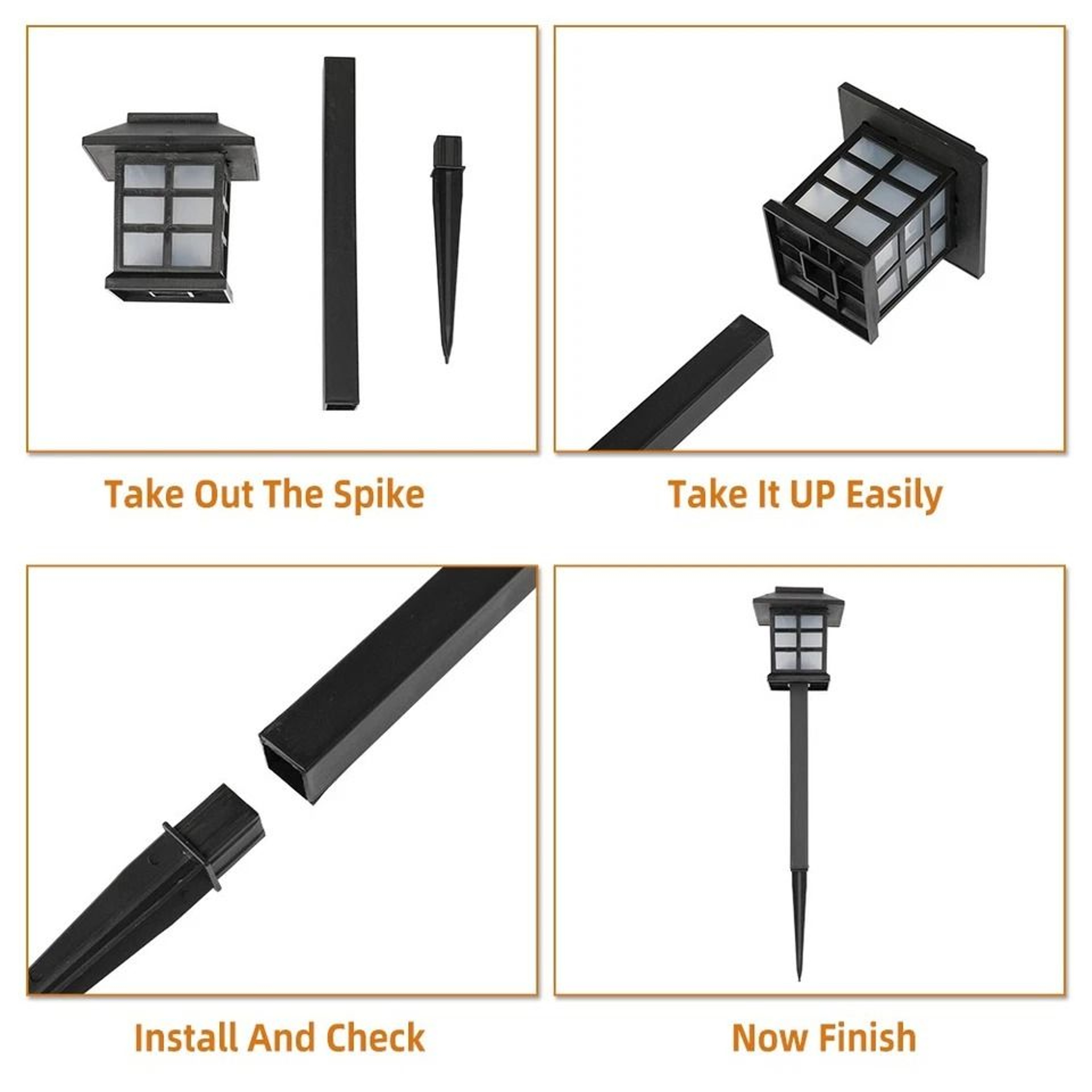 Solar LED Pathway Lights Outdoor Garden Path Lawn Decor Solar Lanterns For Walkway Illumination 1