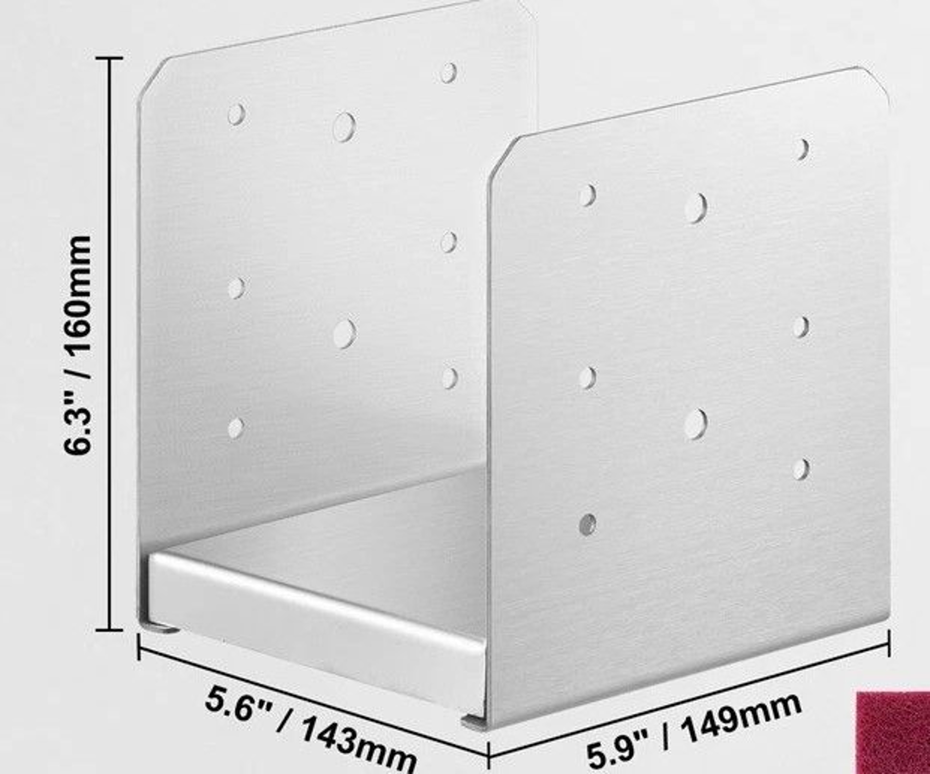 Adjustable 6x6 Concrete Deck Post Anchor Base Metal Bracket Heavy Duty Support For Decks  Railings 7