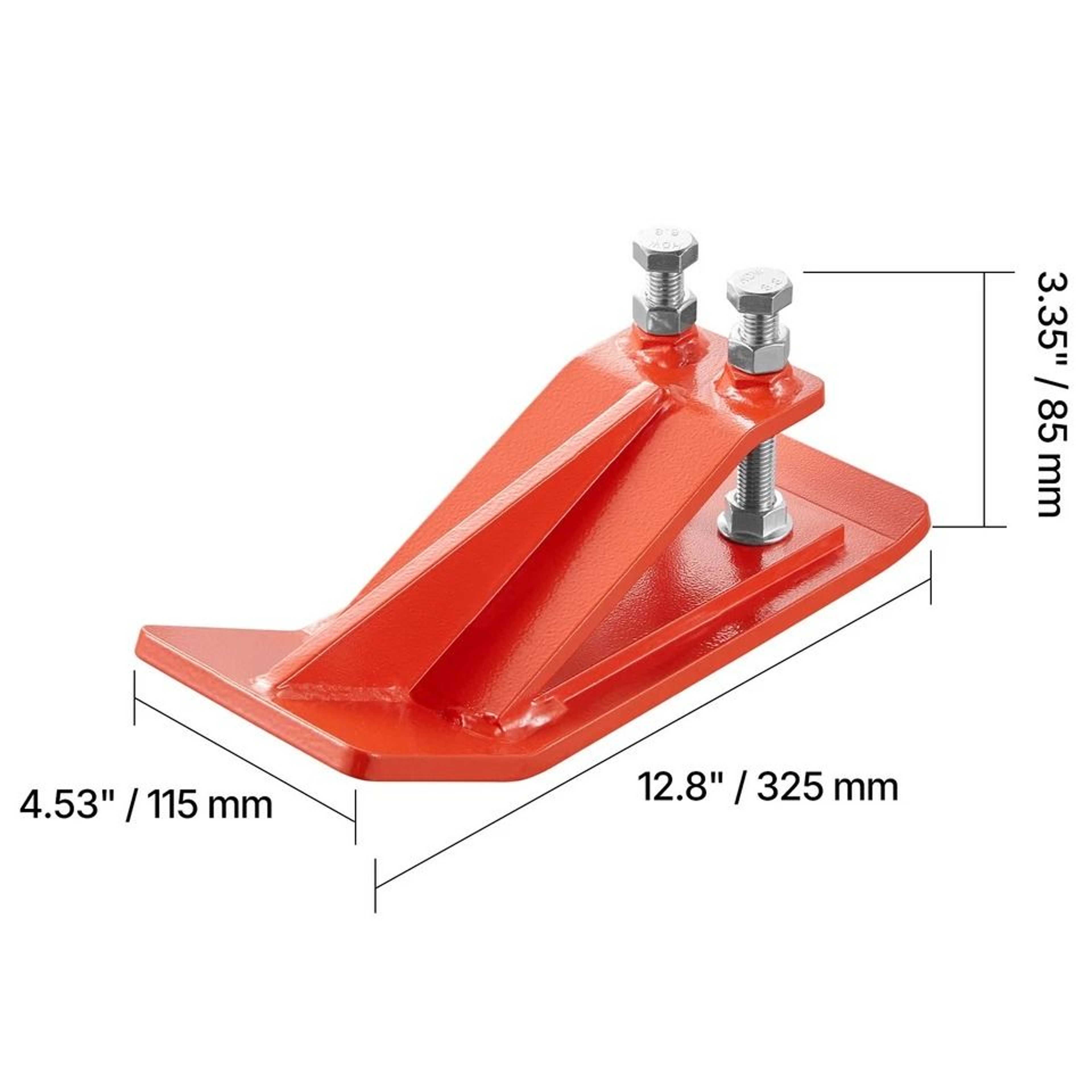 Heavy Duty Tractor Bucket Protector Orange Steel Edge Guards 6