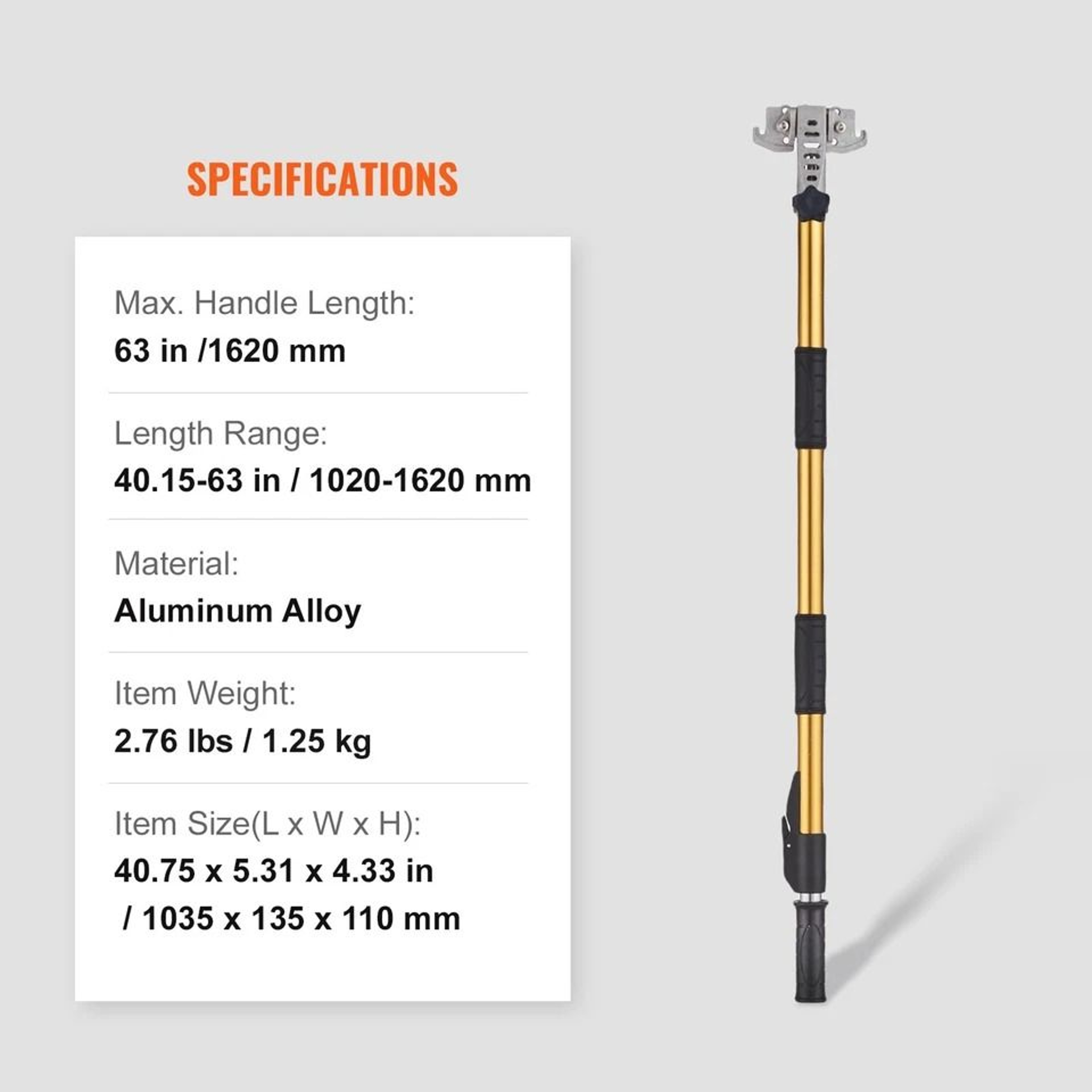Extendable Drywall Flat Box Handle With Ergonomic Grip For Taping  Finishing 6