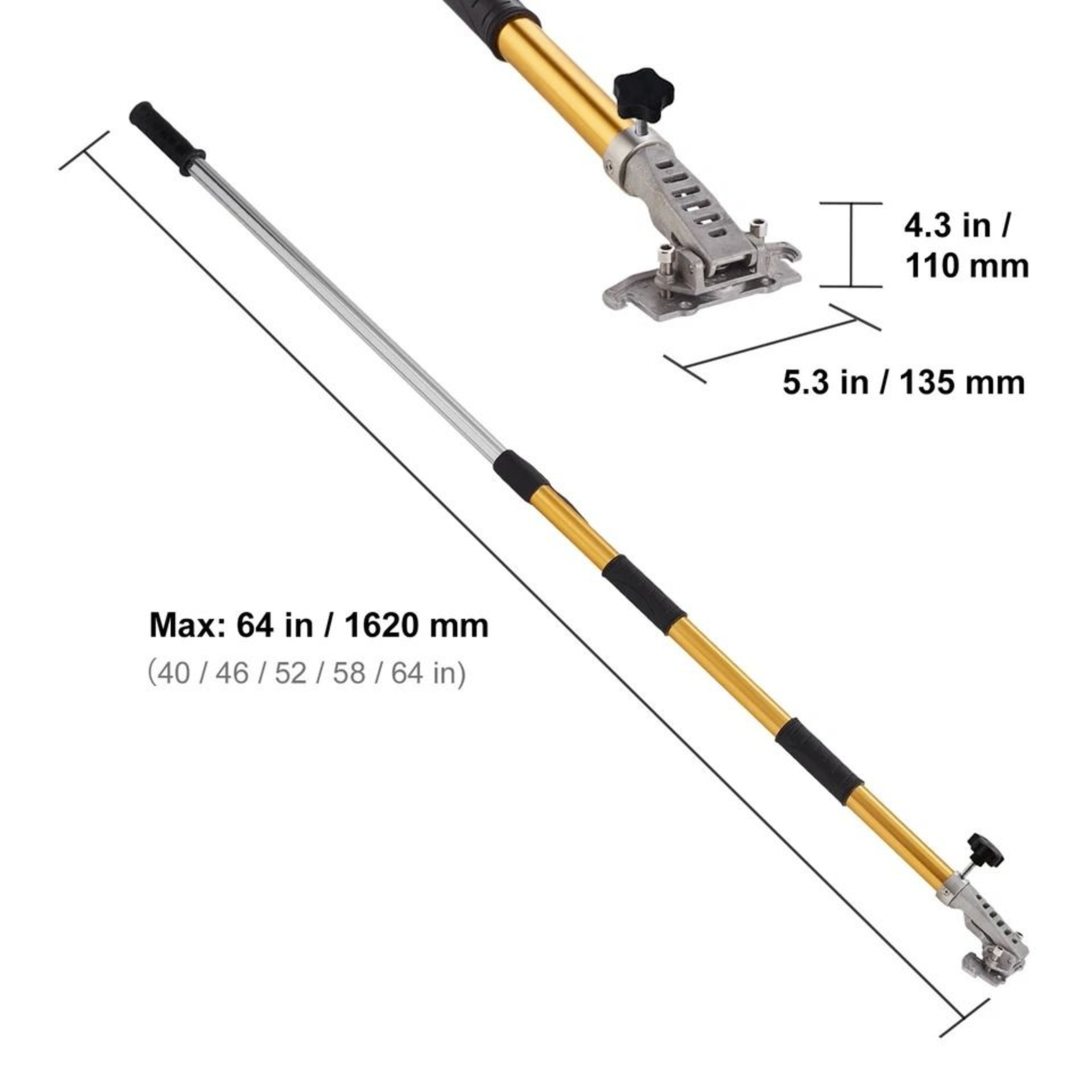 Extendable Drywall Flat Box Handle With Ergonomic Grip For Taping  Finishing 7