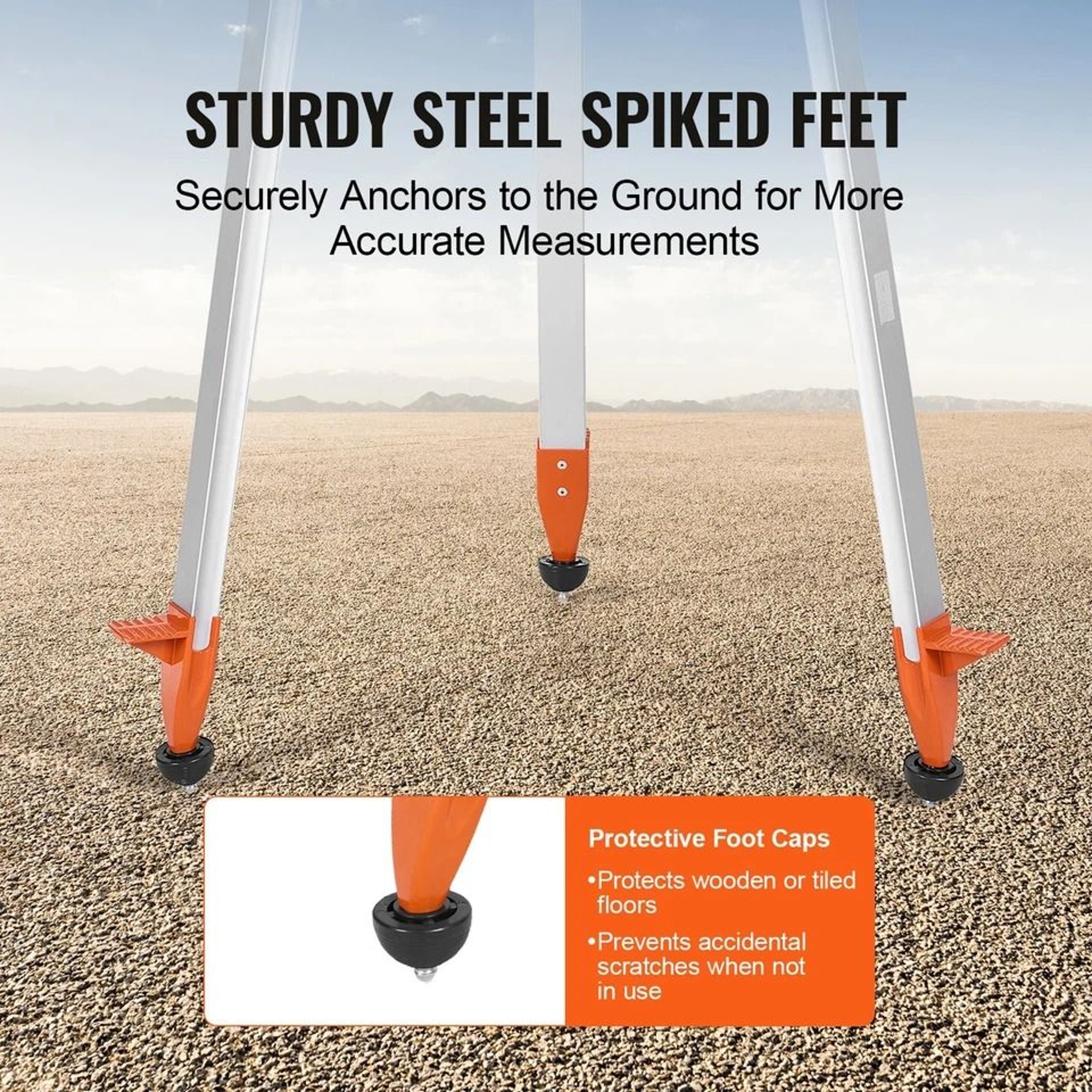 Laser Level Tripod Stand With Thread Adjustable Height 3