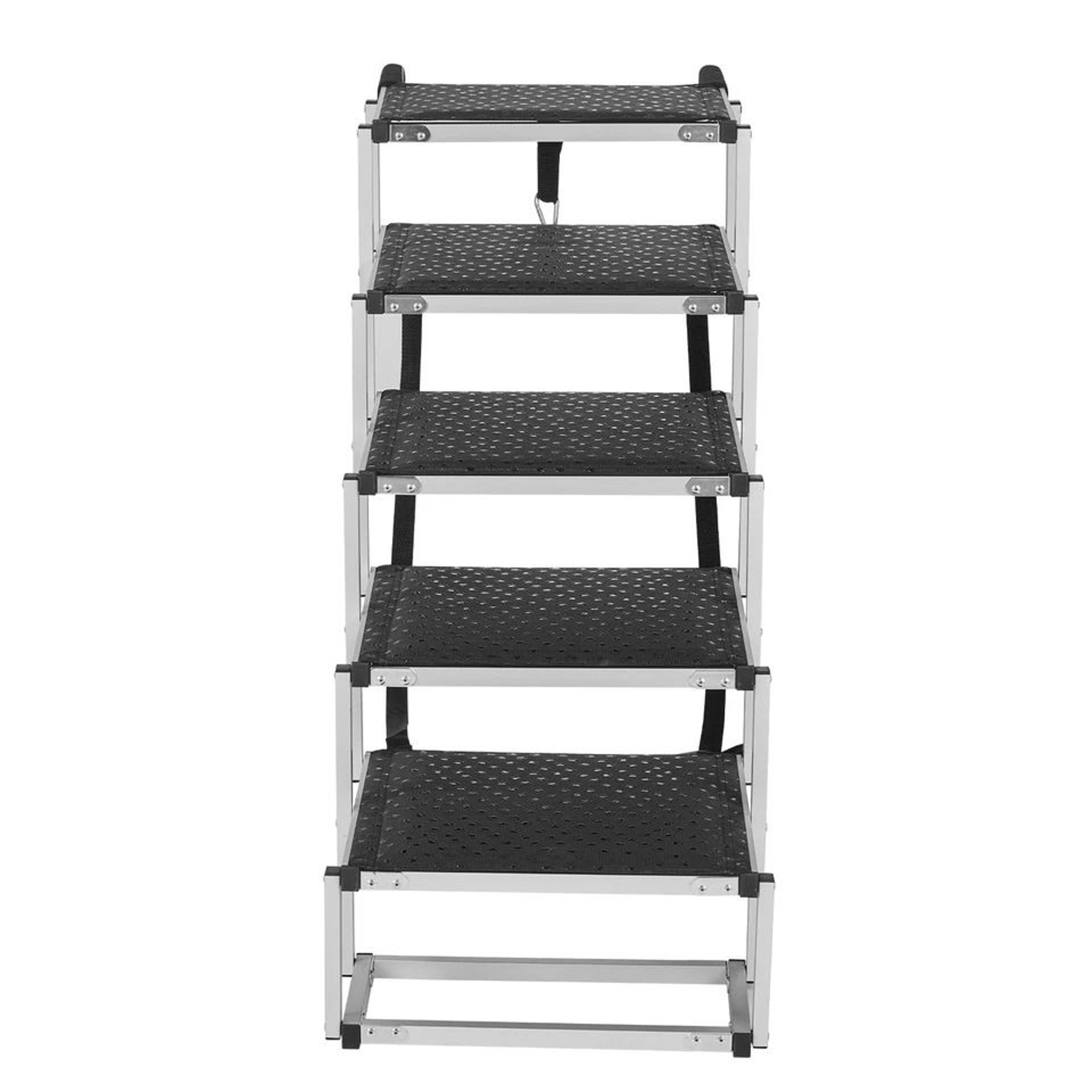 Folding Dog Stair For Cars Aluminum Loads Portable Pet Stairs For Easy Car Access 8