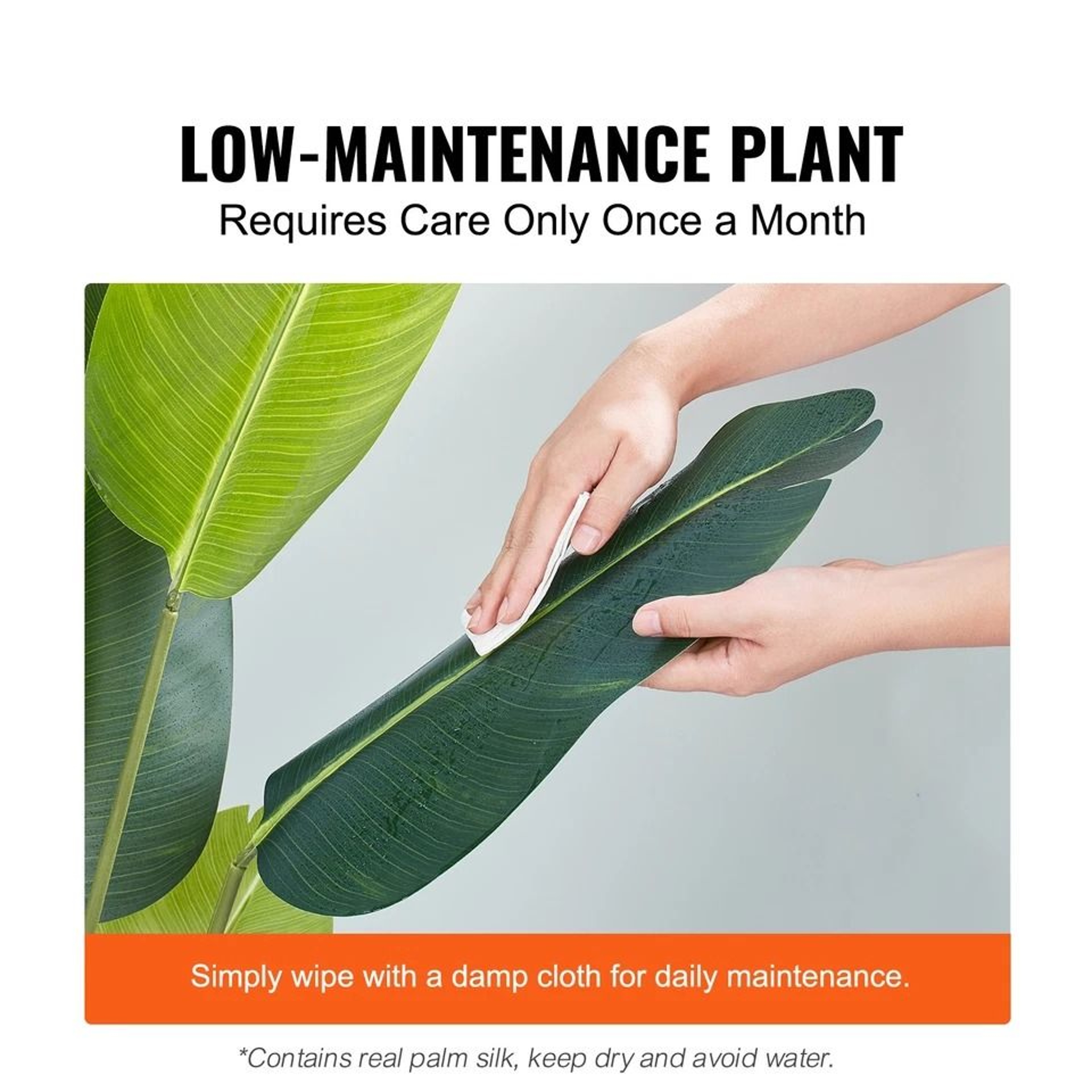 Artificial Birds Of Paradise Tree Realistic Faux Green Plant For Home  Office Decor 5