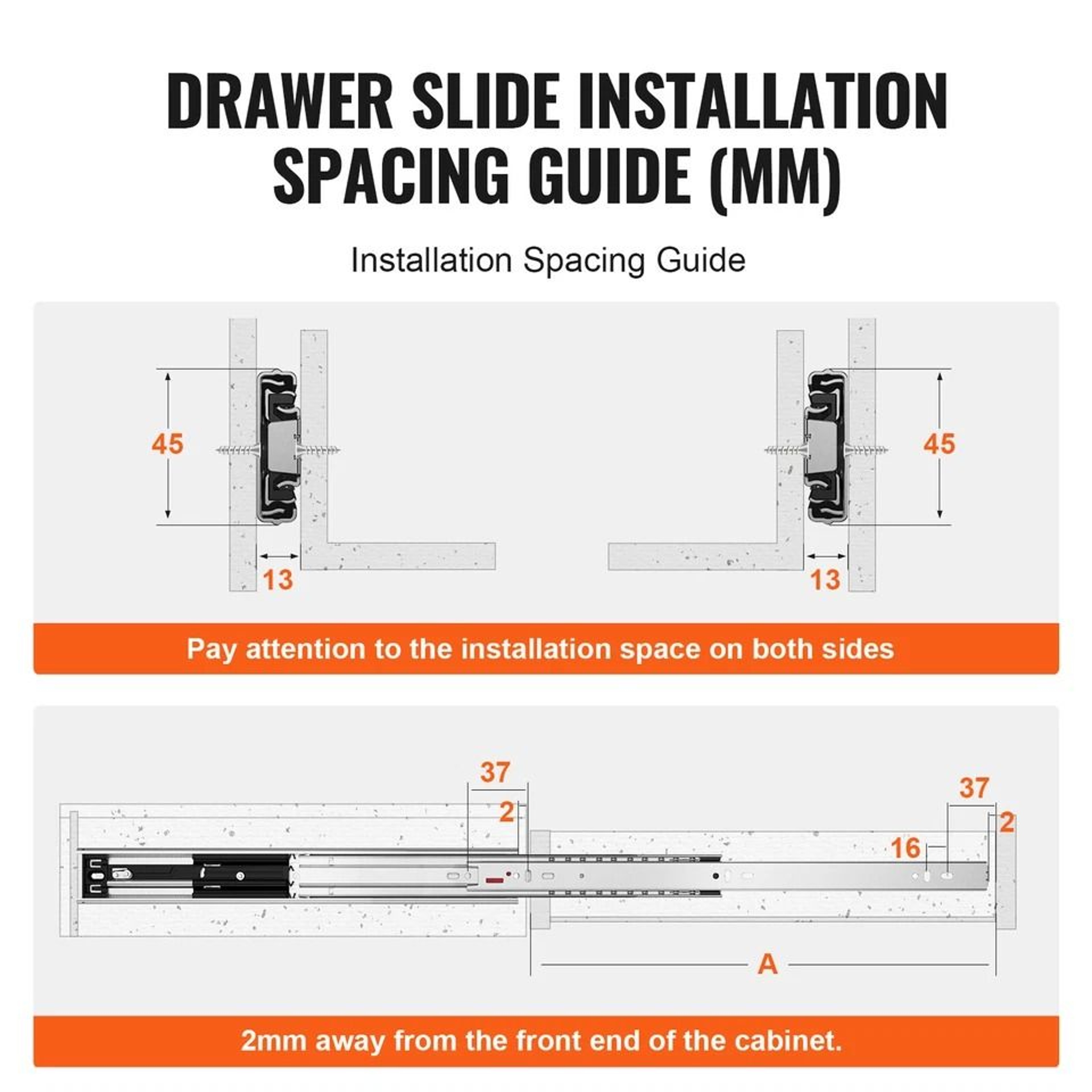 SoftClose Drawer Slides With Ball Bearing Full Extension 4