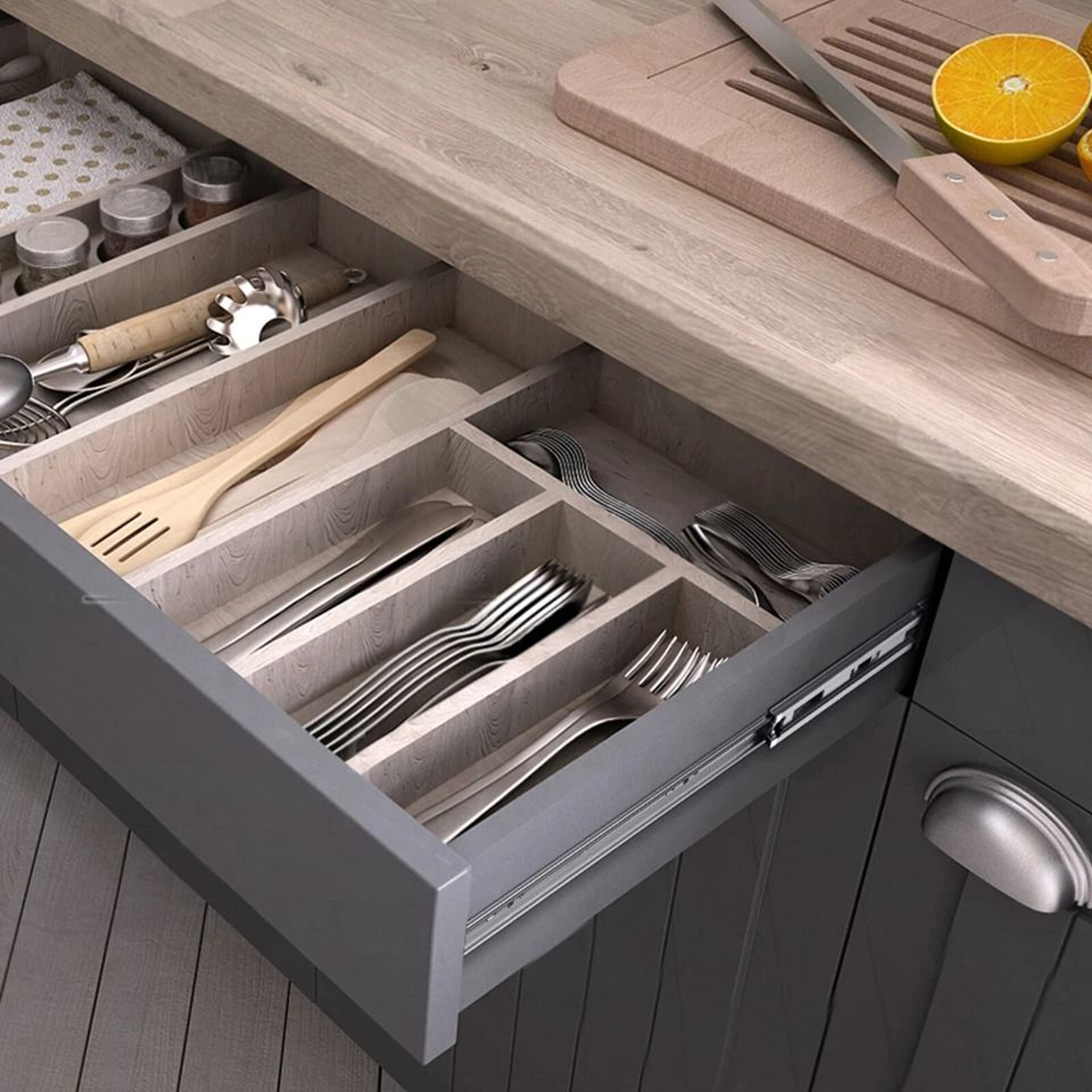 SoftClose Drawer Slides With Ball Bearing Full Extension 5