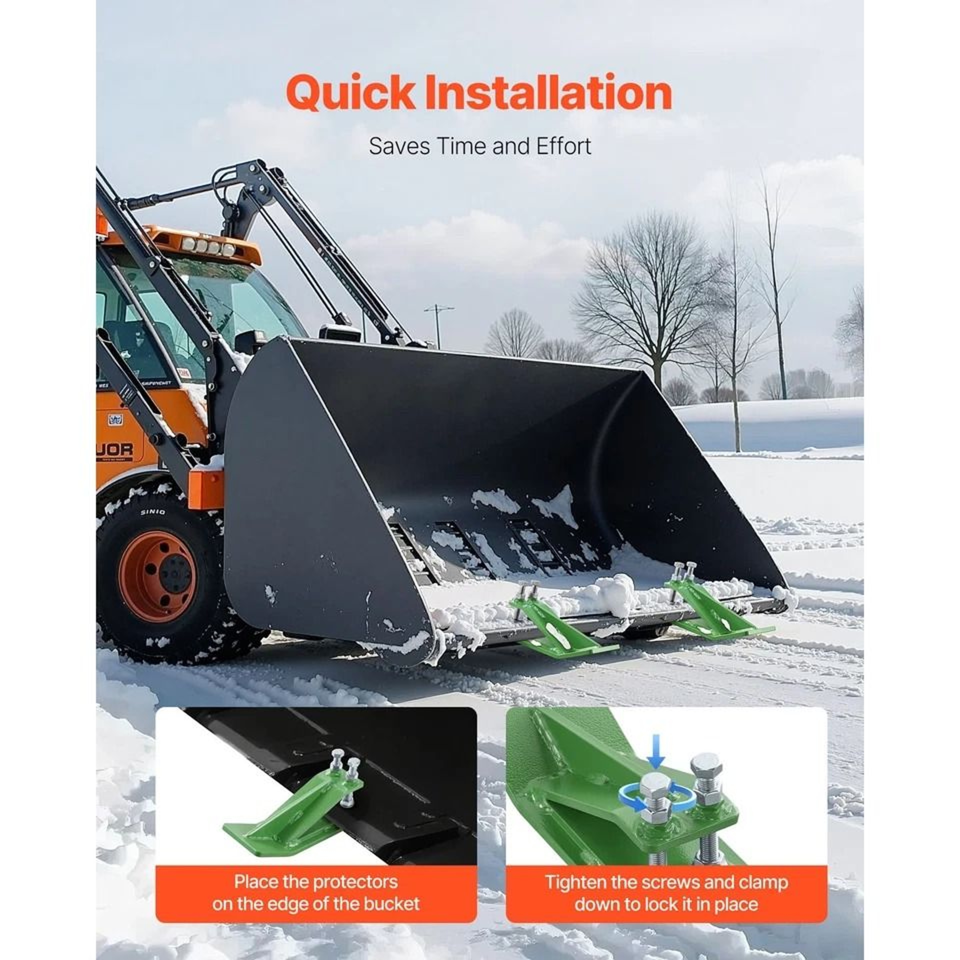 HeavyDuty Tractor Bucket Edge Protectors For Durability 2