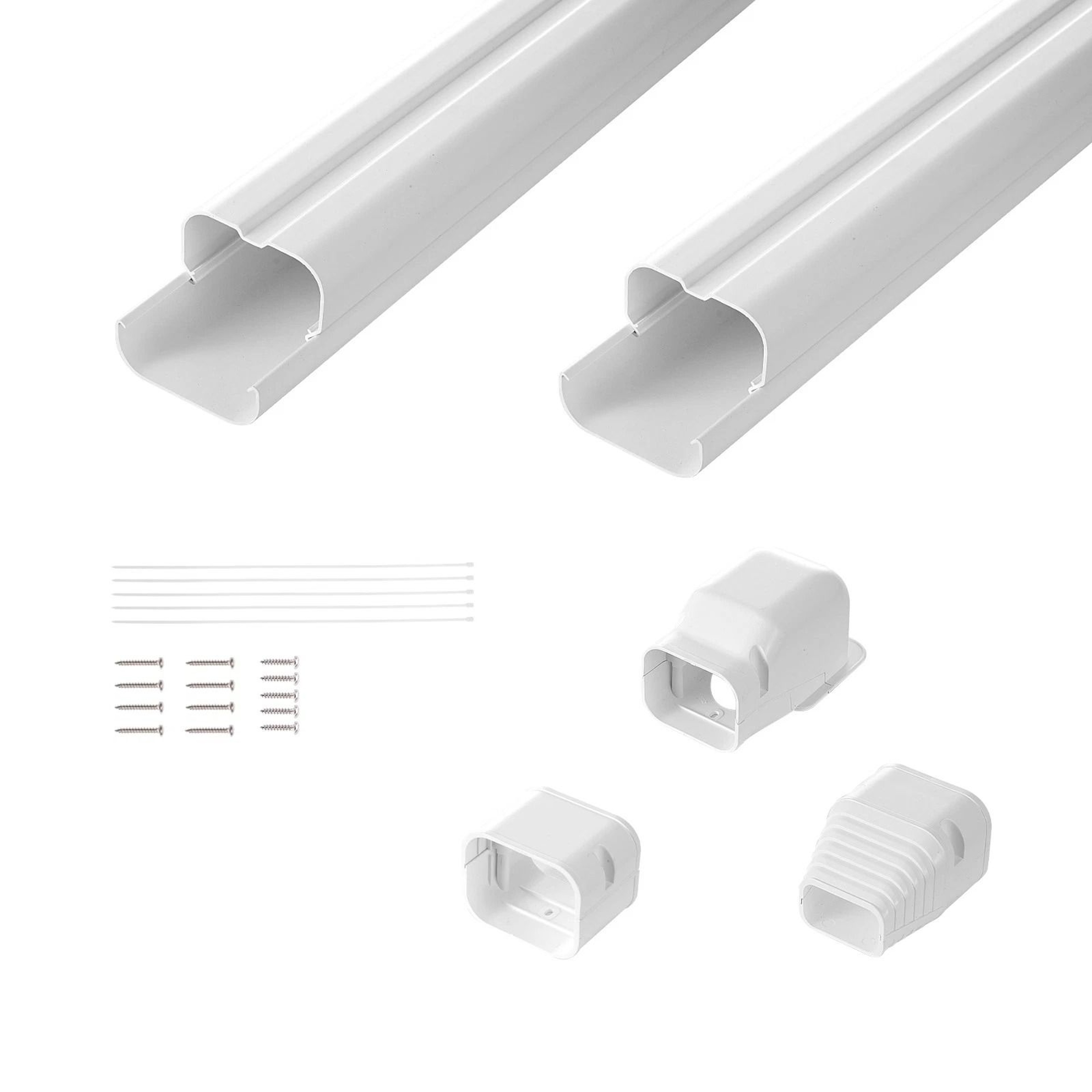 Line Set Cover Kit For Mini SplitCentral Air Conditioner PVC Durable  Protective 6